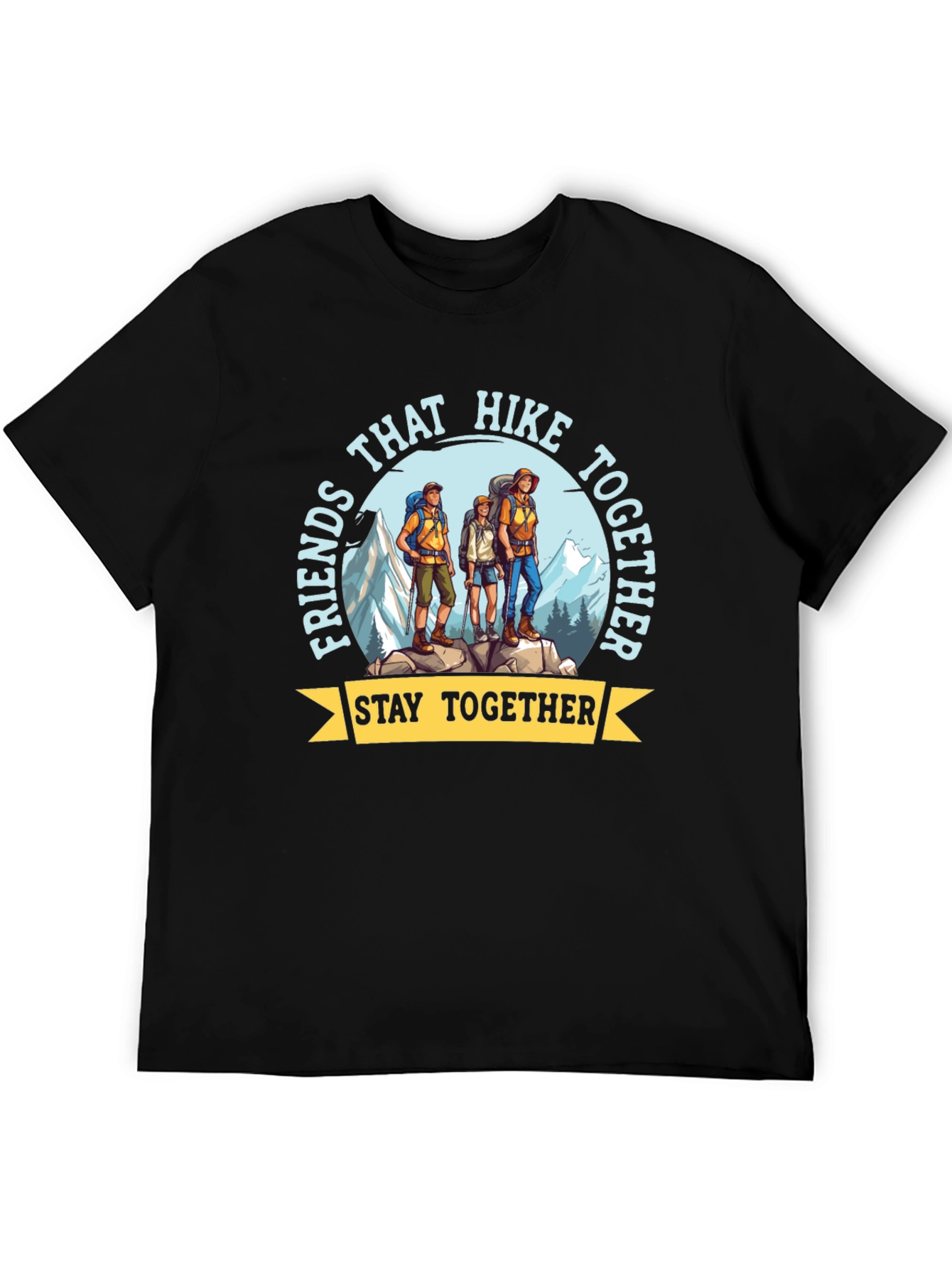 Hiking Friends T-Shirt - Stay Together Adventure Tee