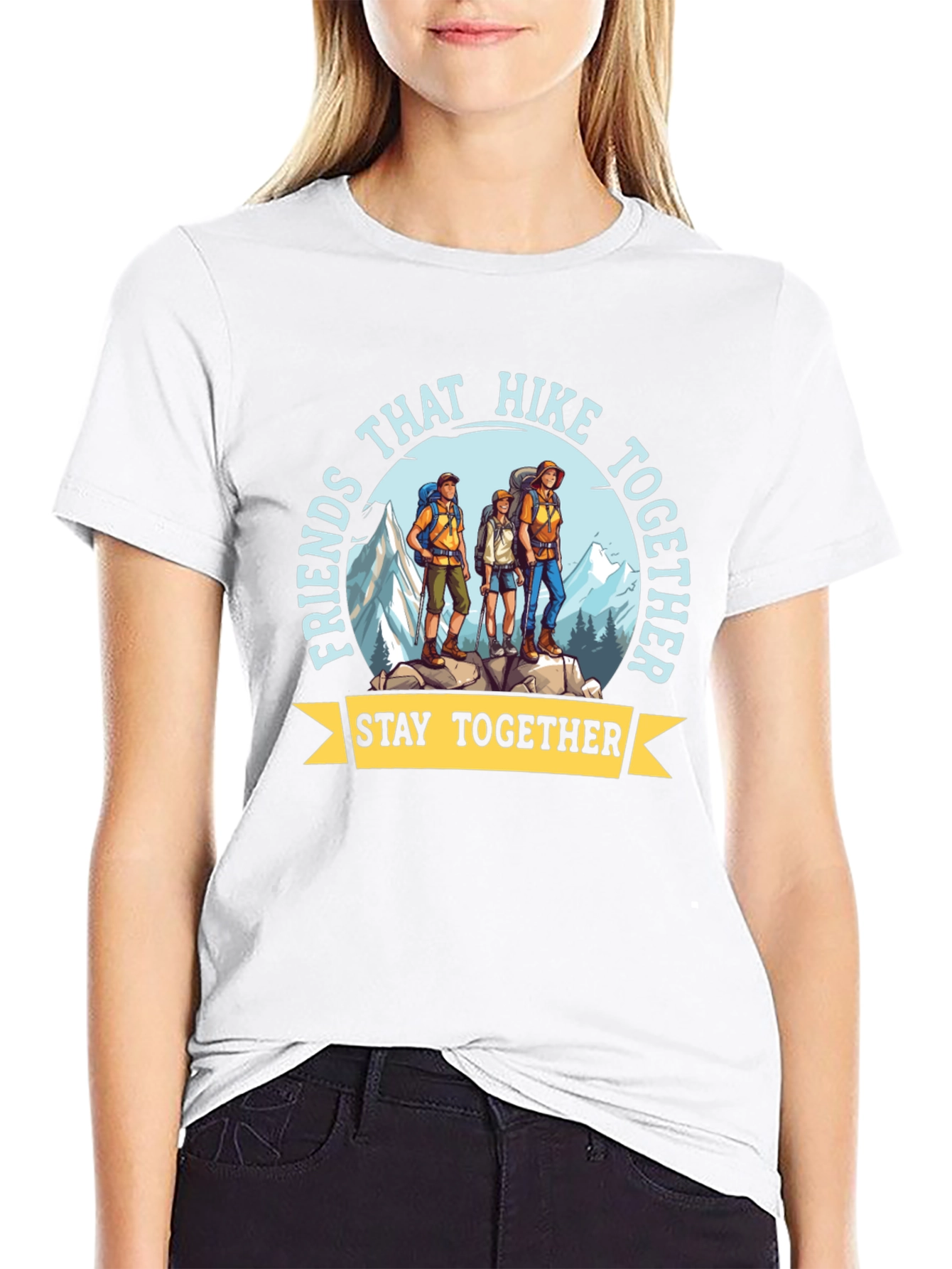 Hiking Friends T-Shirt - Stay Together Adventure Tee