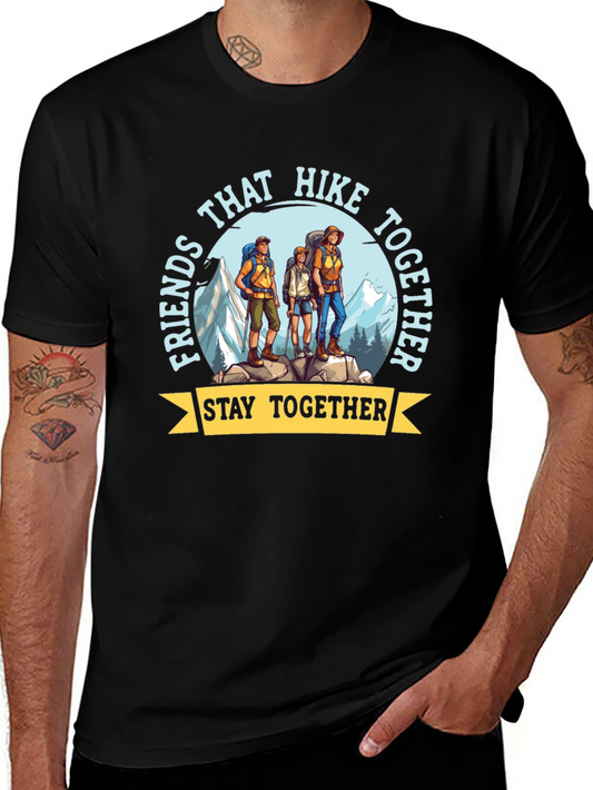 Hiking Friends T-Shirt - Stay Together Adventure Tee