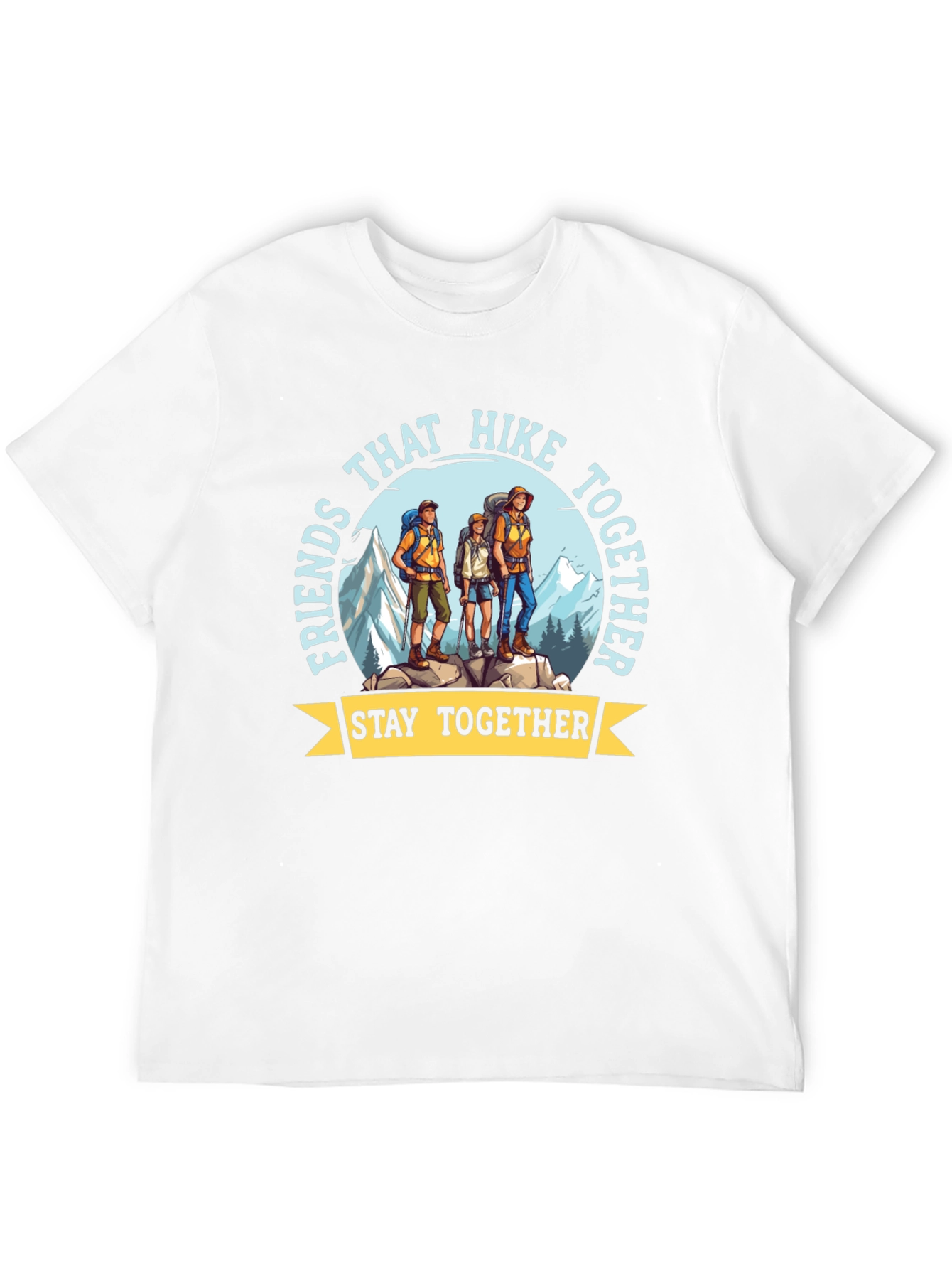 Hiking Friends T-Shirt - Stay Together Adventure Tee