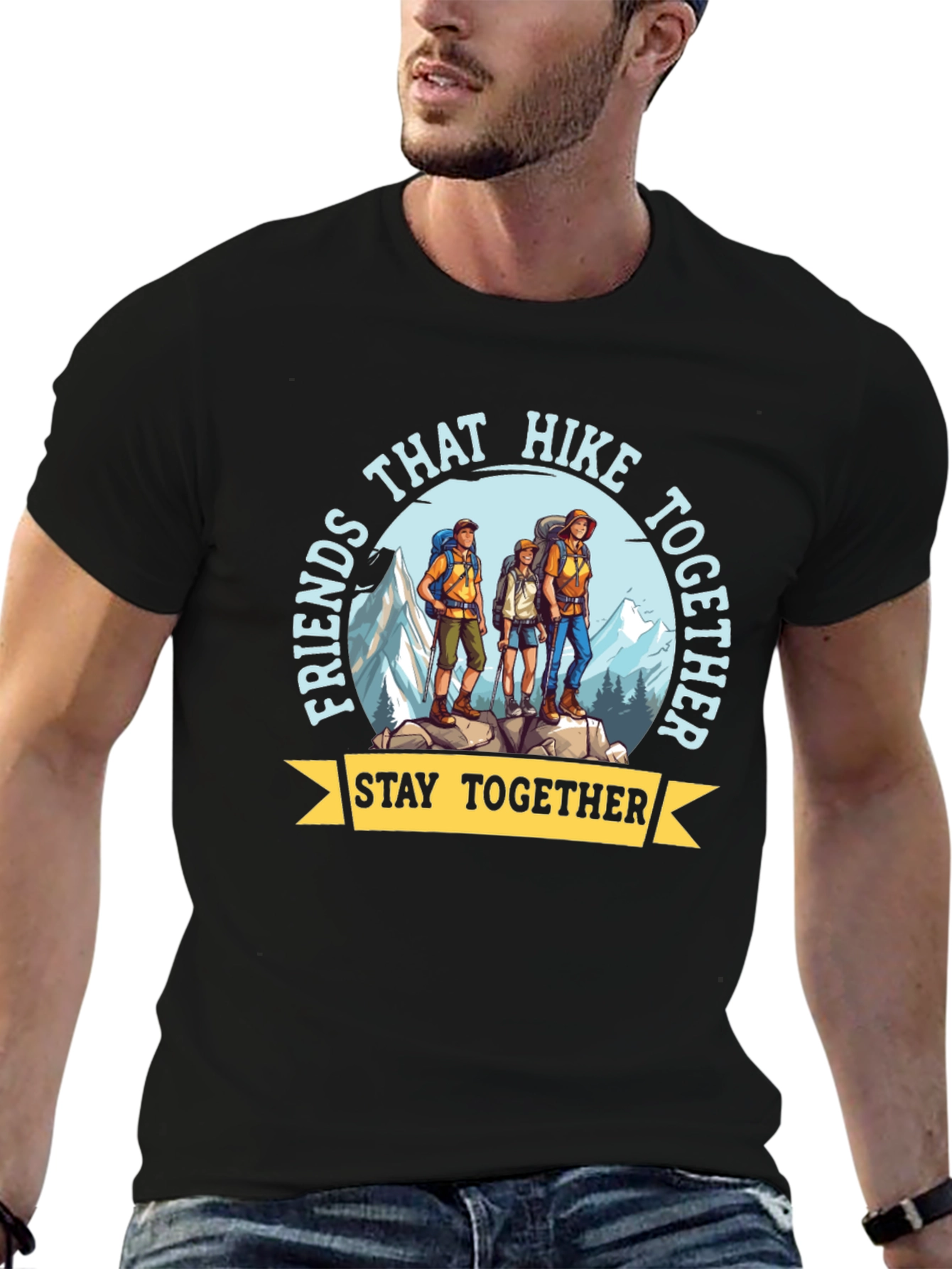 Hiking Friends T-Shirt - Stay Together Adventure Tee