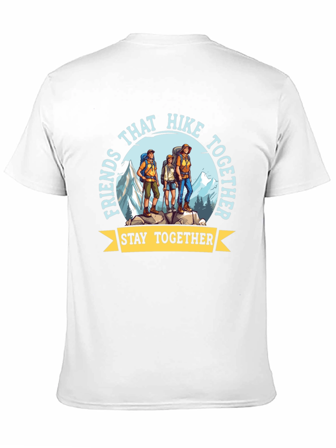 Hiking Friends T-Shirt - Stay Together Adventure Tee