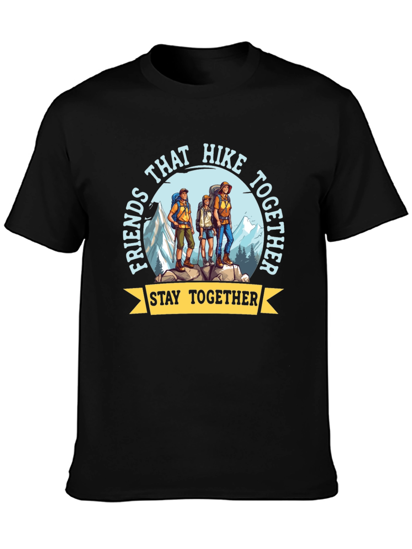 Hiking Friends T-Shirt - Stay Together Adventure Tee