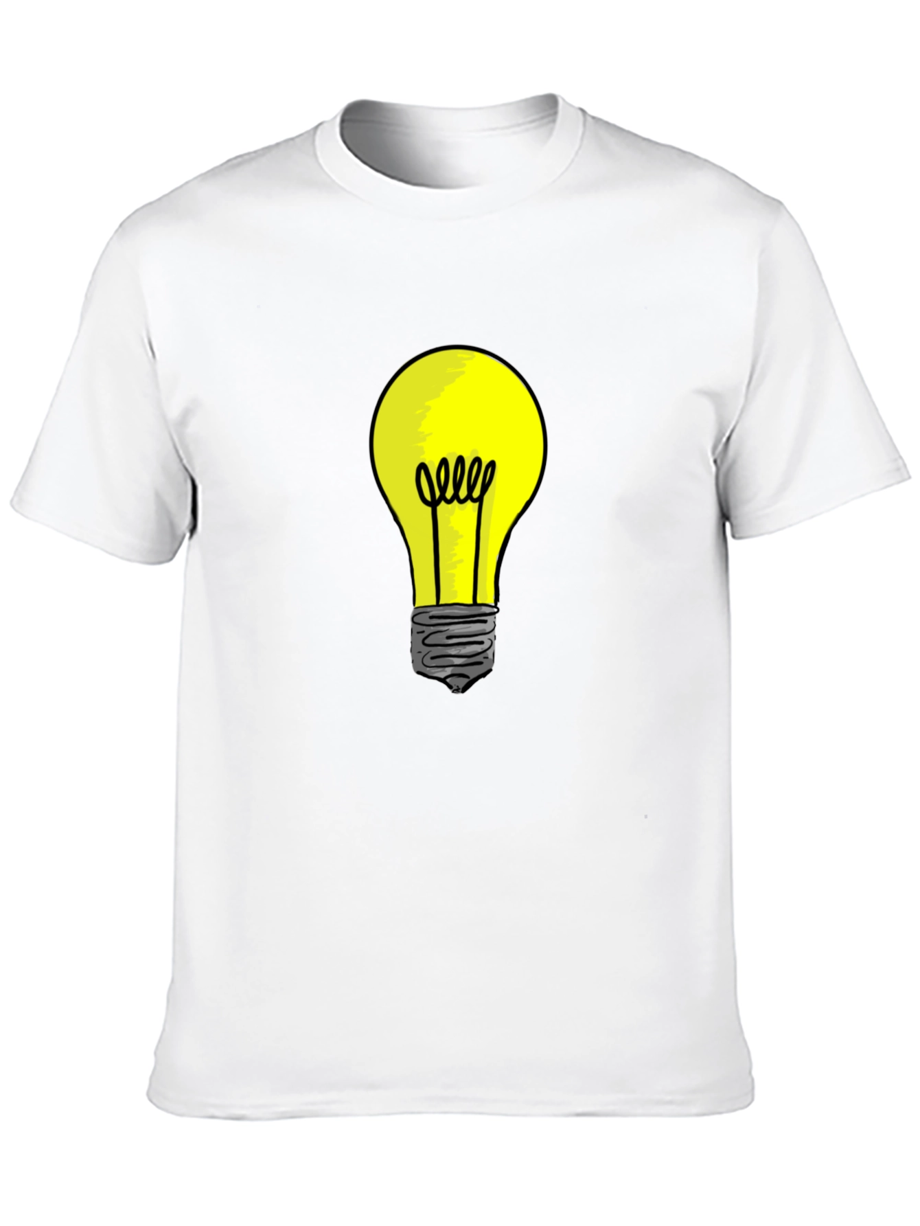 Illuminating Idea: Mens Light Bulb Graphic Tee