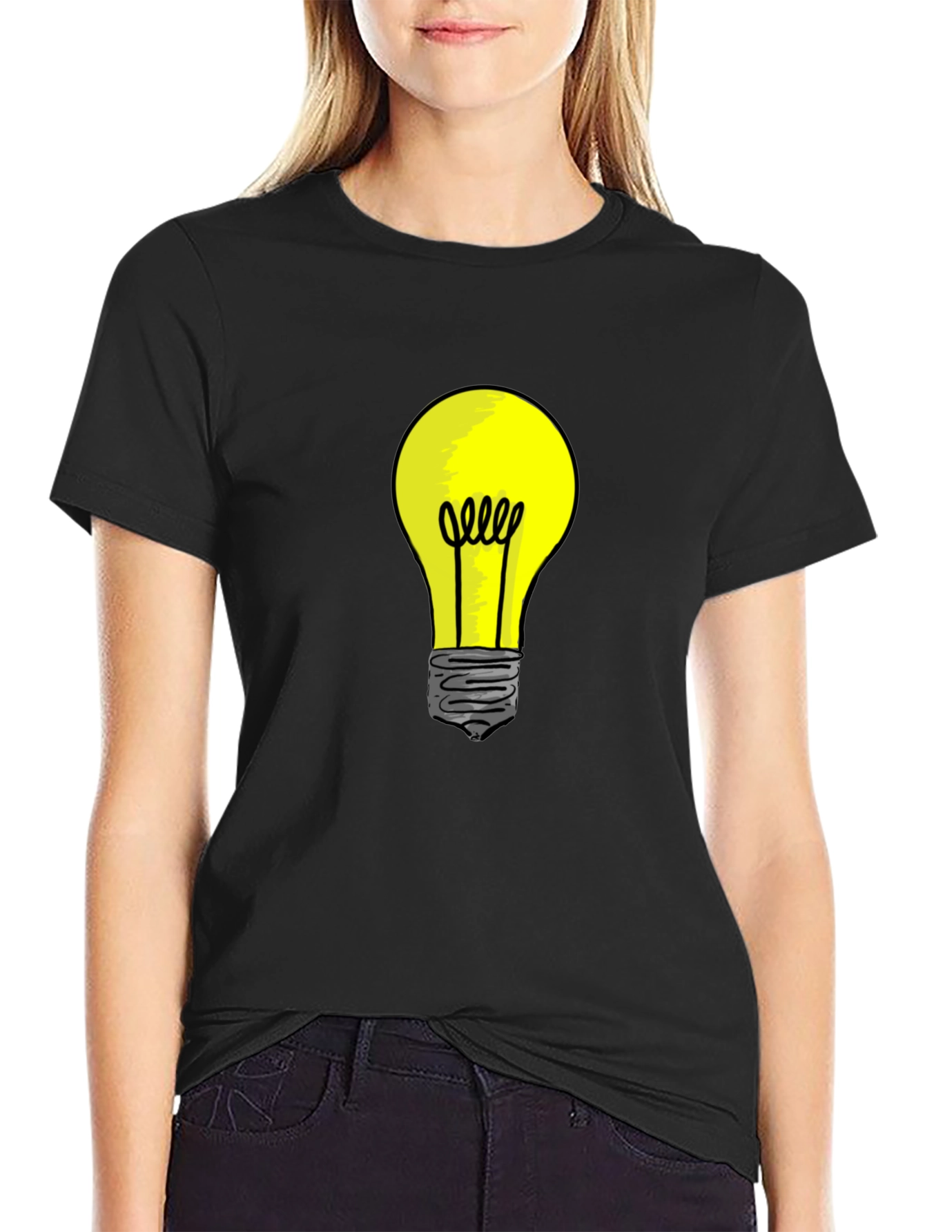 Illuminating Idea: Mens Light Bulb Graphic Tee