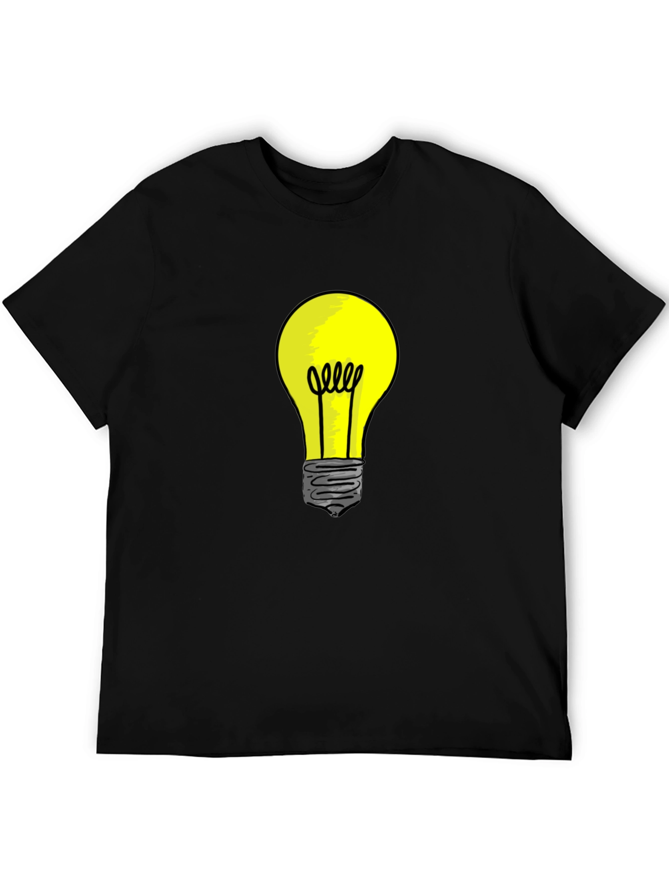 Illuminating Idea: Mens Light Bulb Graphic Tee