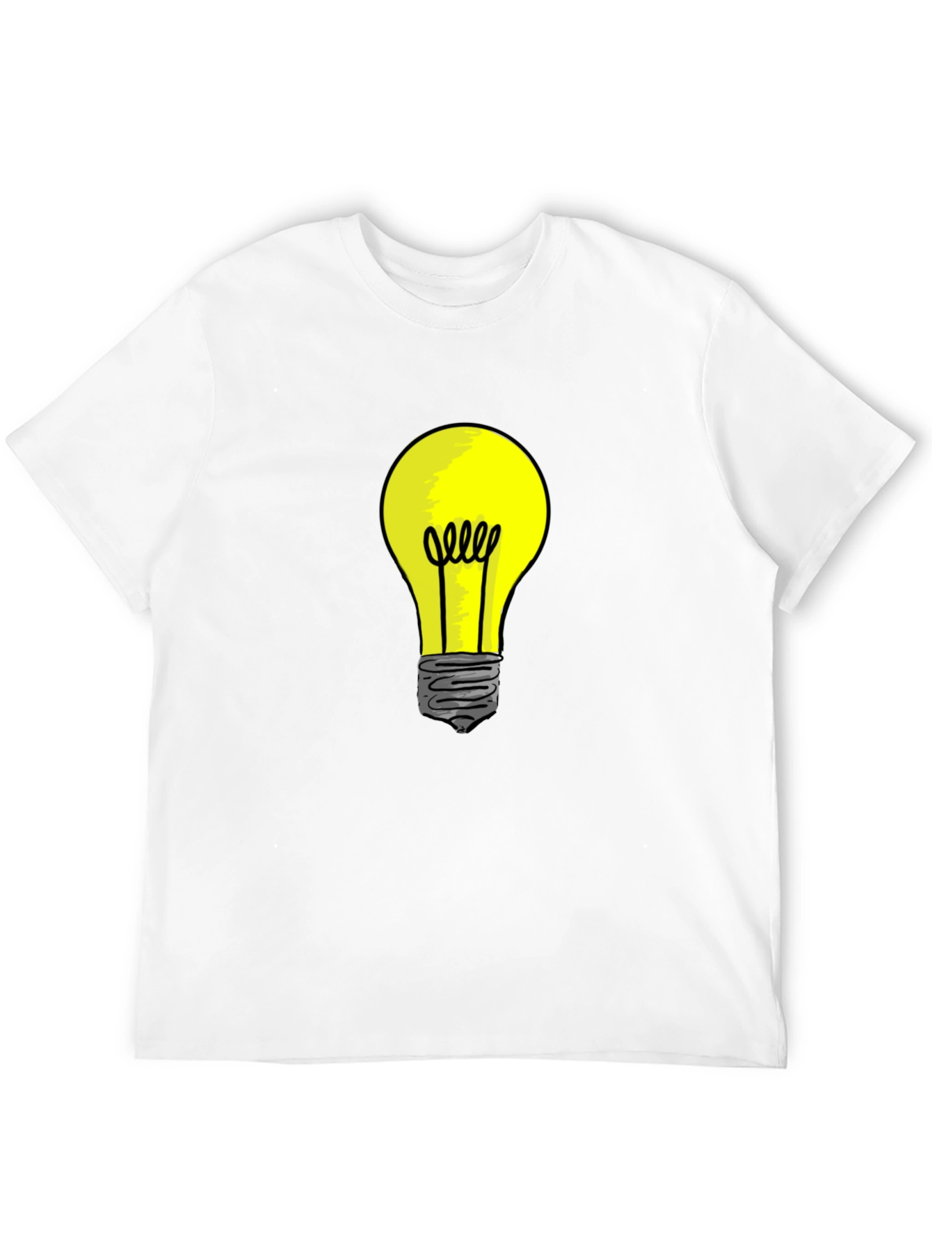 Illuminating Idea: Mens Light Bulb Graphic Tee