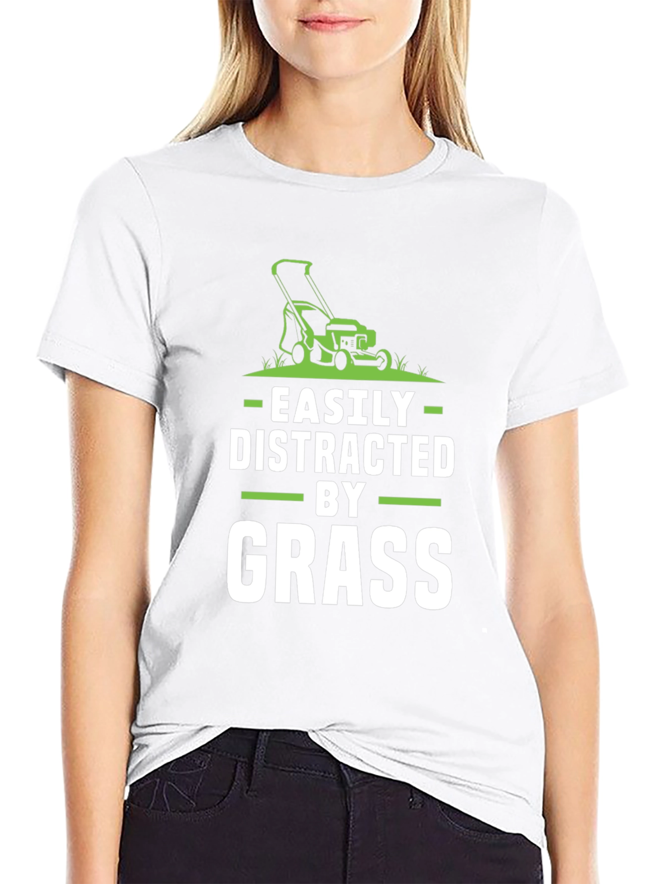 Easily Distracted by Grass Graphic T-Shirt