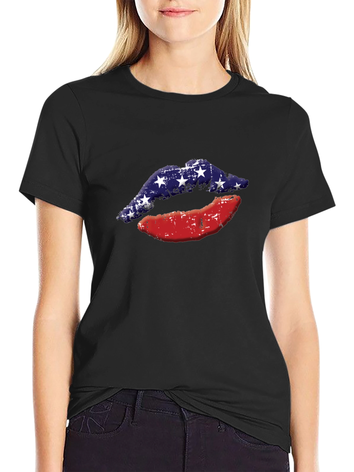 Patriotic Lips Graphic Tee
