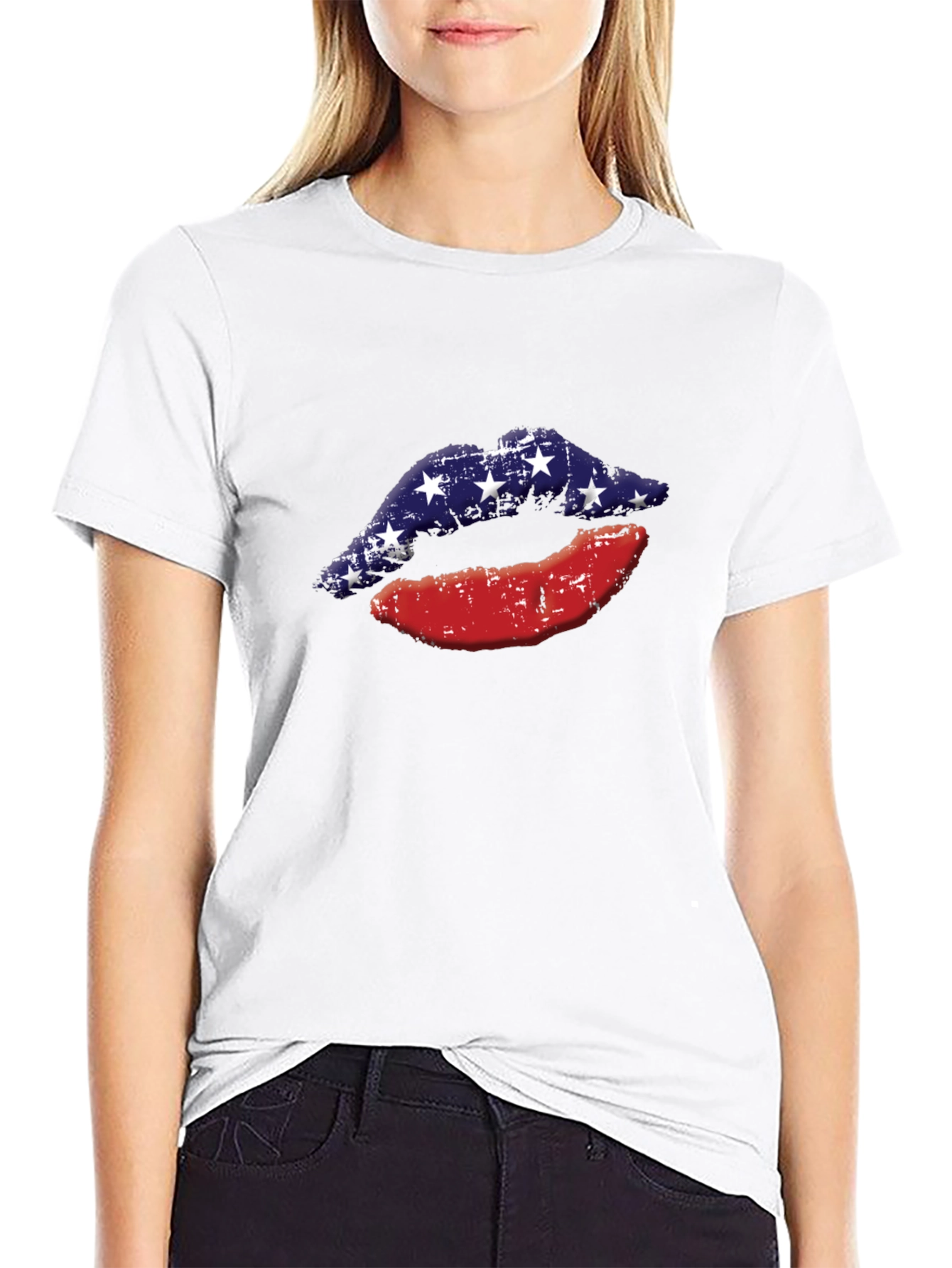 Patriotic Lips Graphic Tee