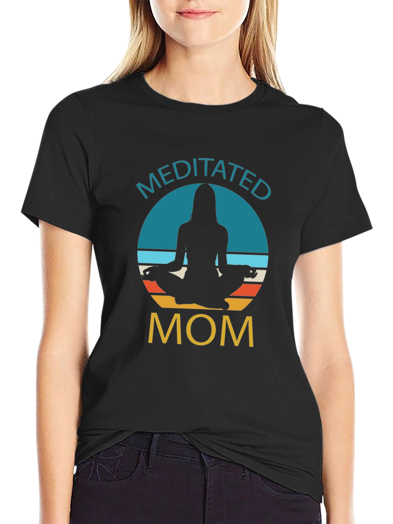 Meditated Mom Graphic T-Shirt