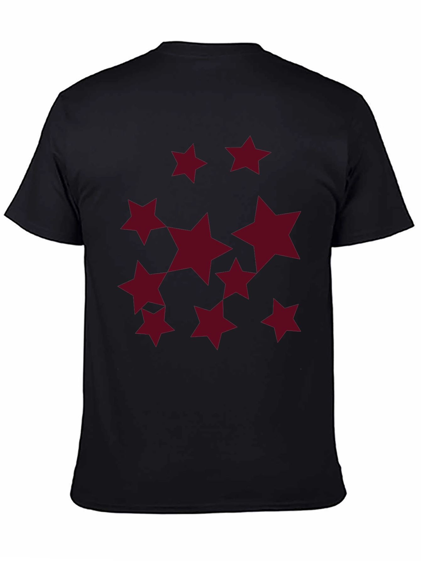 Starry Night Black Crew Neck T-Shirt