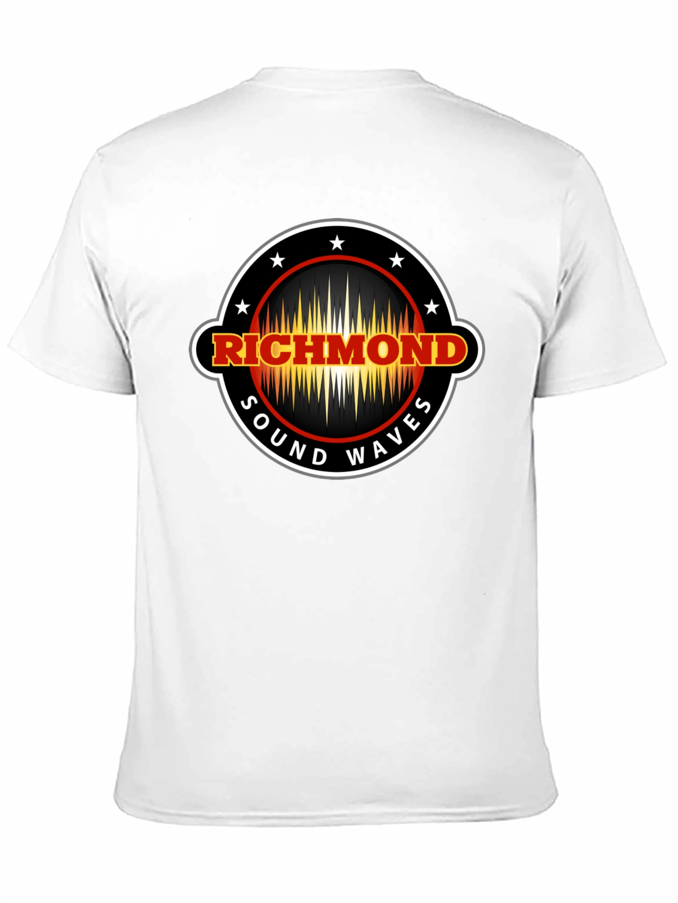 Richmond Sound Waves Black Graphic T-Shirt