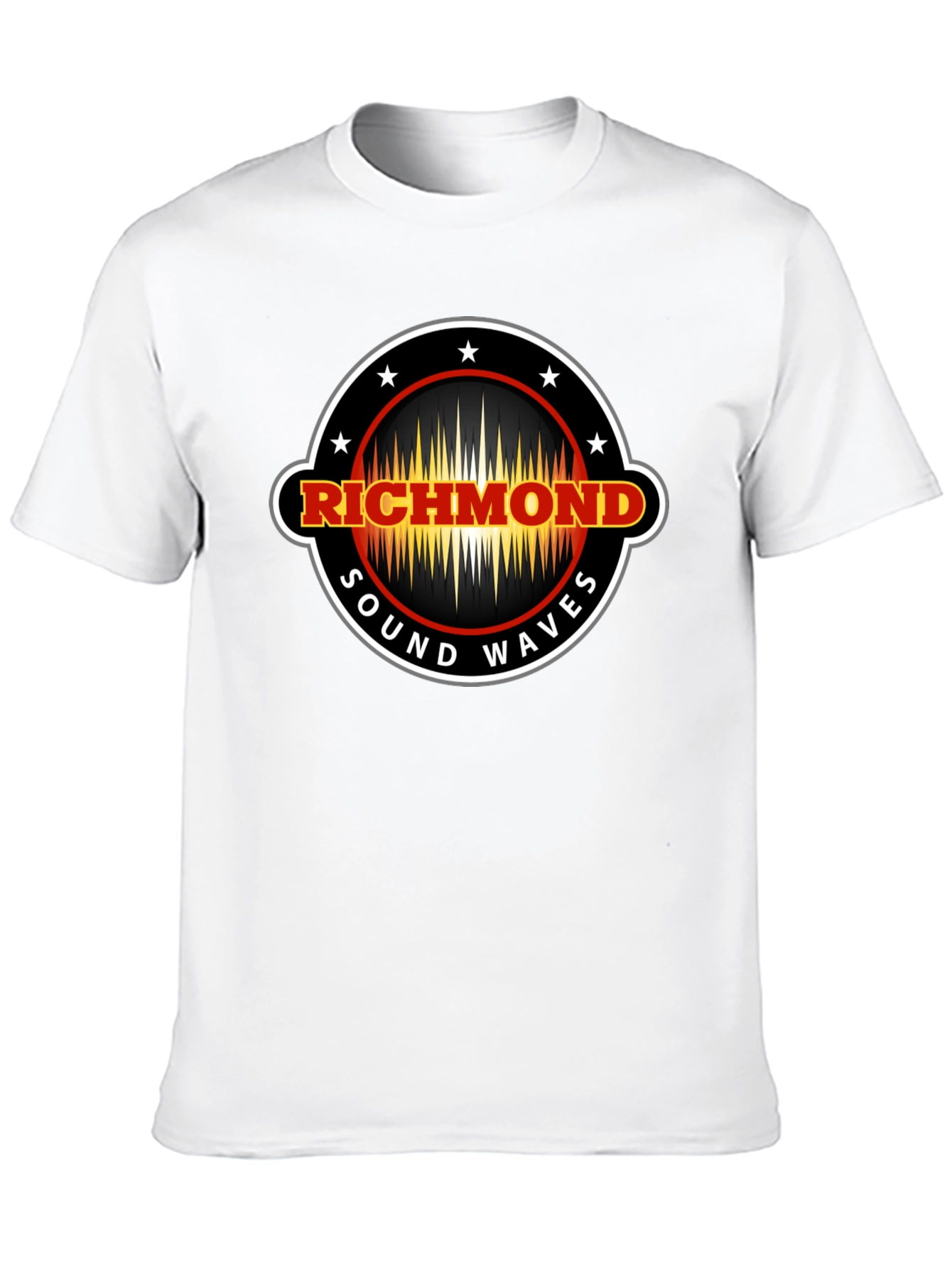 Richmond Sound Waves Black Graphic T-Shirt