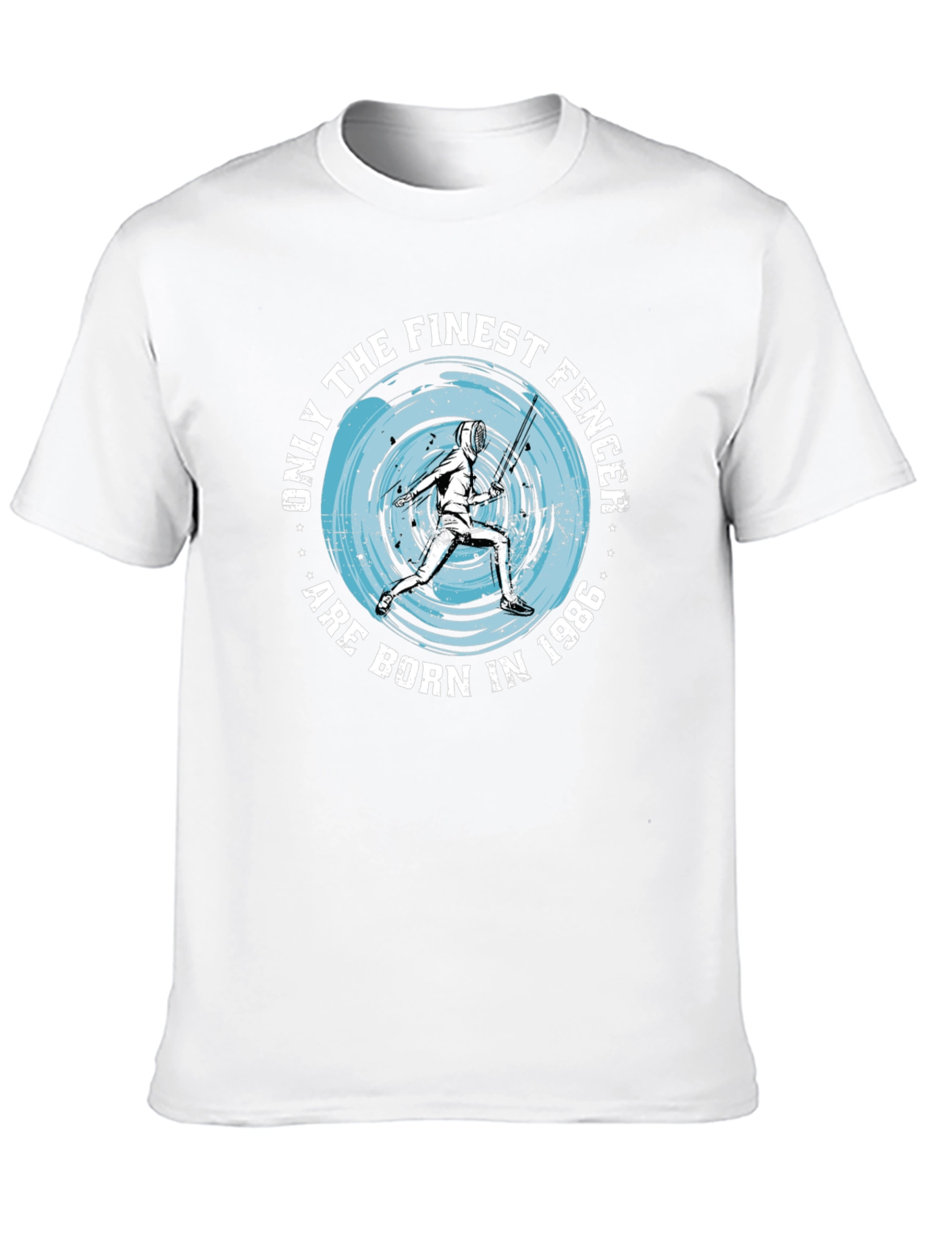 Finest Fencer Born in 1986 Black T-Shirt
