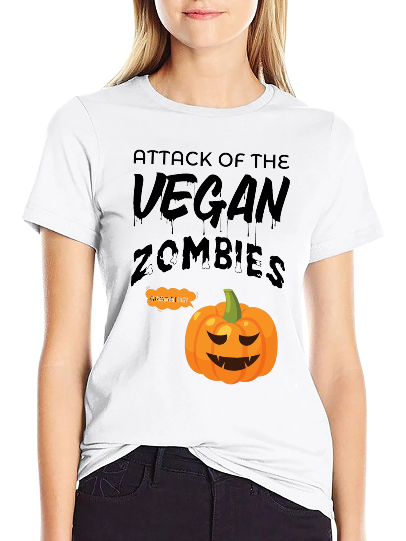 Vegan Zombies Halloween T-Shirt