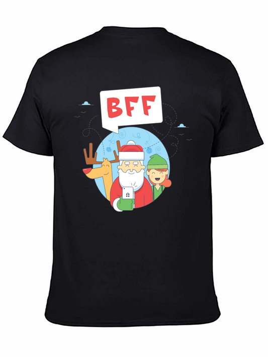 BFF Holiday Selfie T-Shirt - Santa Elf & Reindeer