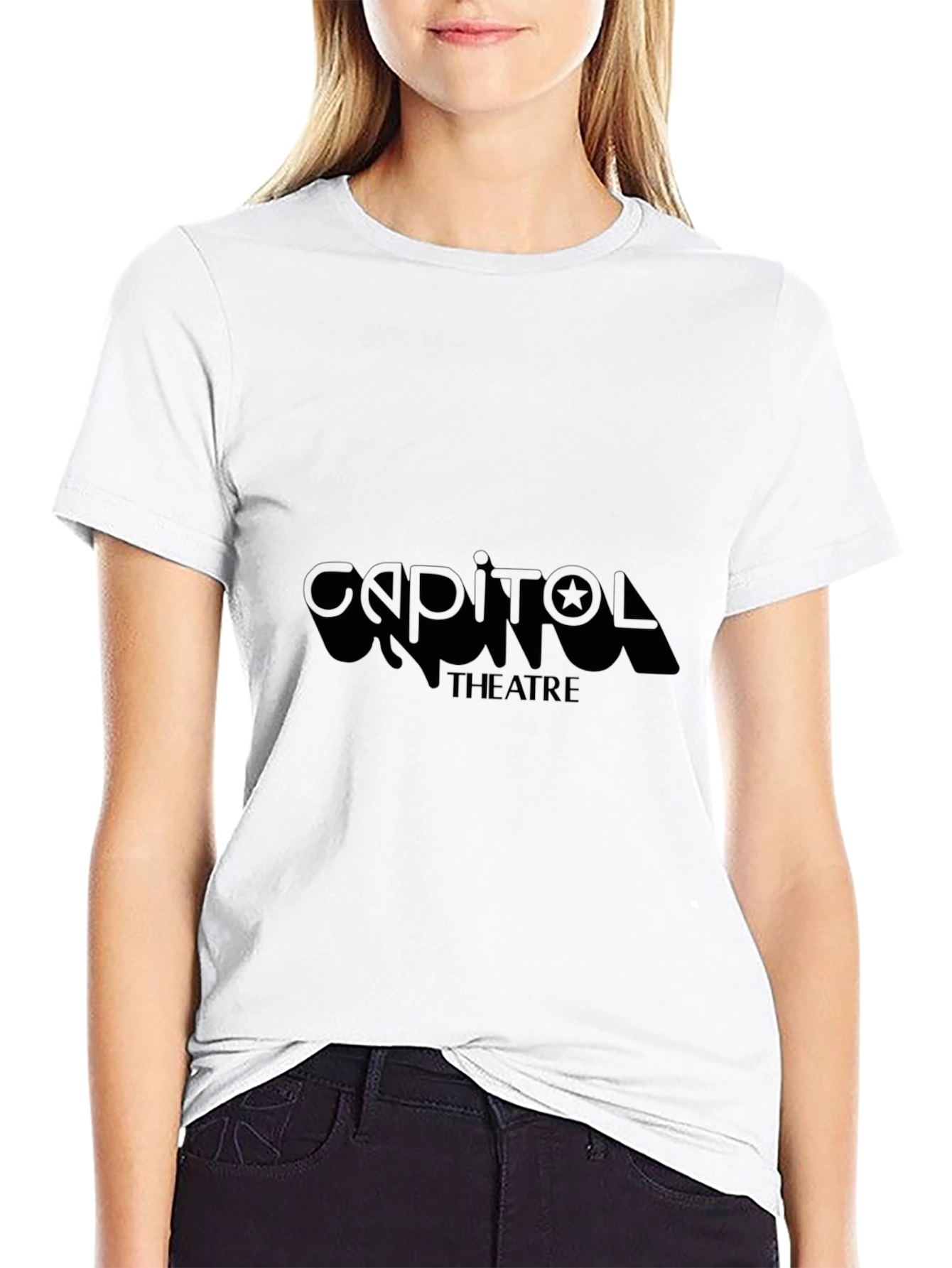 Capitol Theatre Black T-Shirt - Retro Style