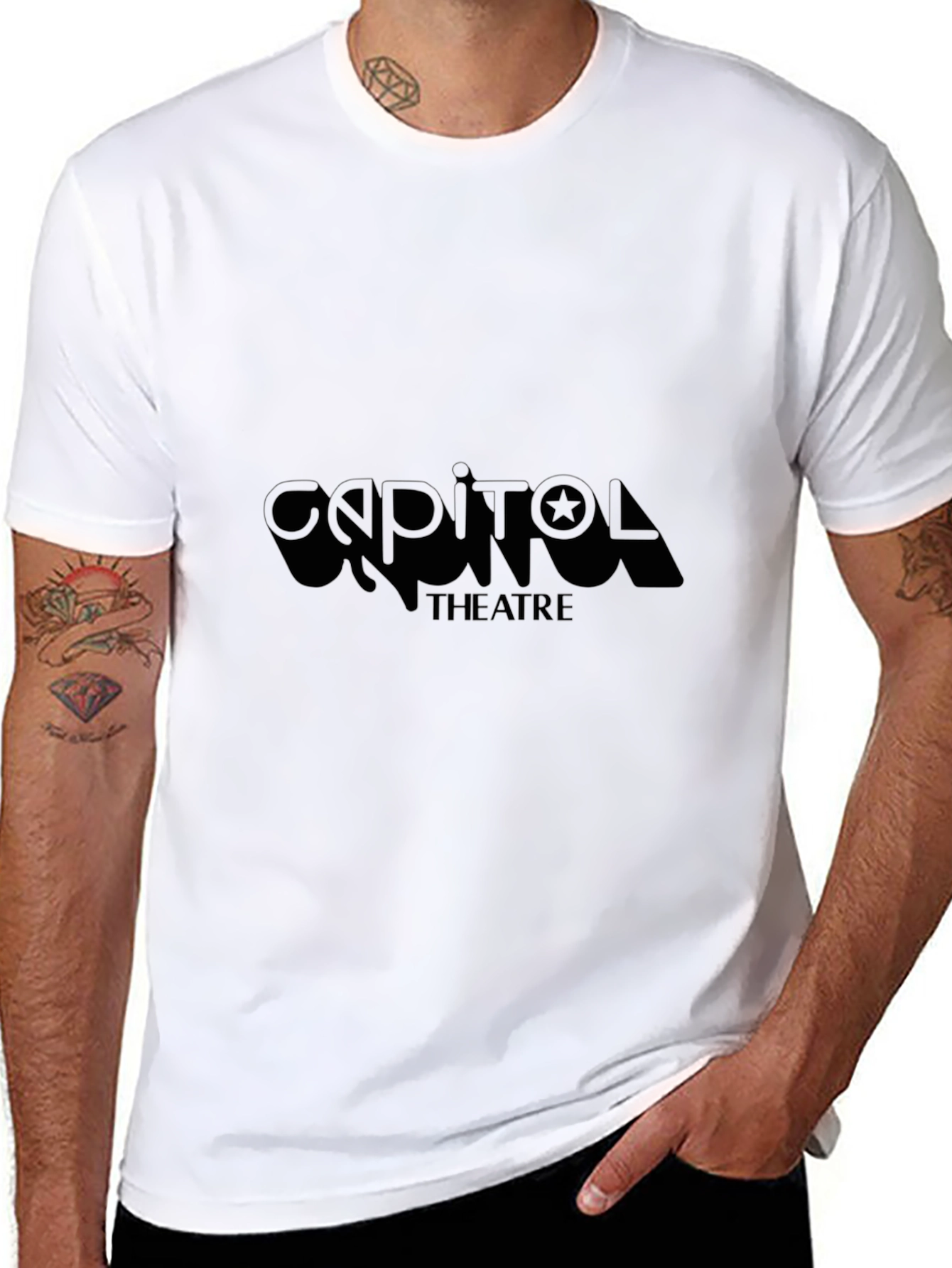 Capitol Theatre Black T-Shirt - Retro Style