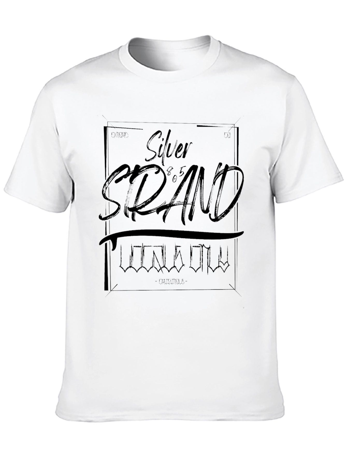 Silver Strand Black Graphic T-Shirt