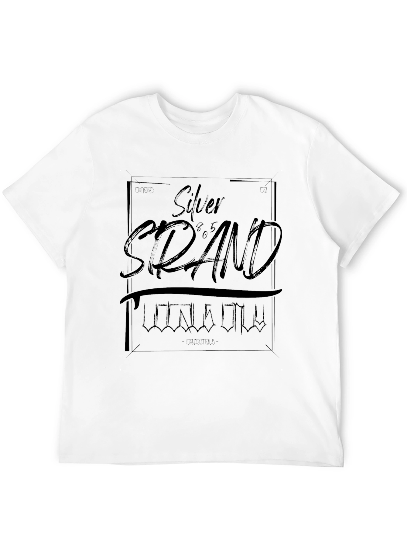 Silver Strand Black Graphic T-Shirt