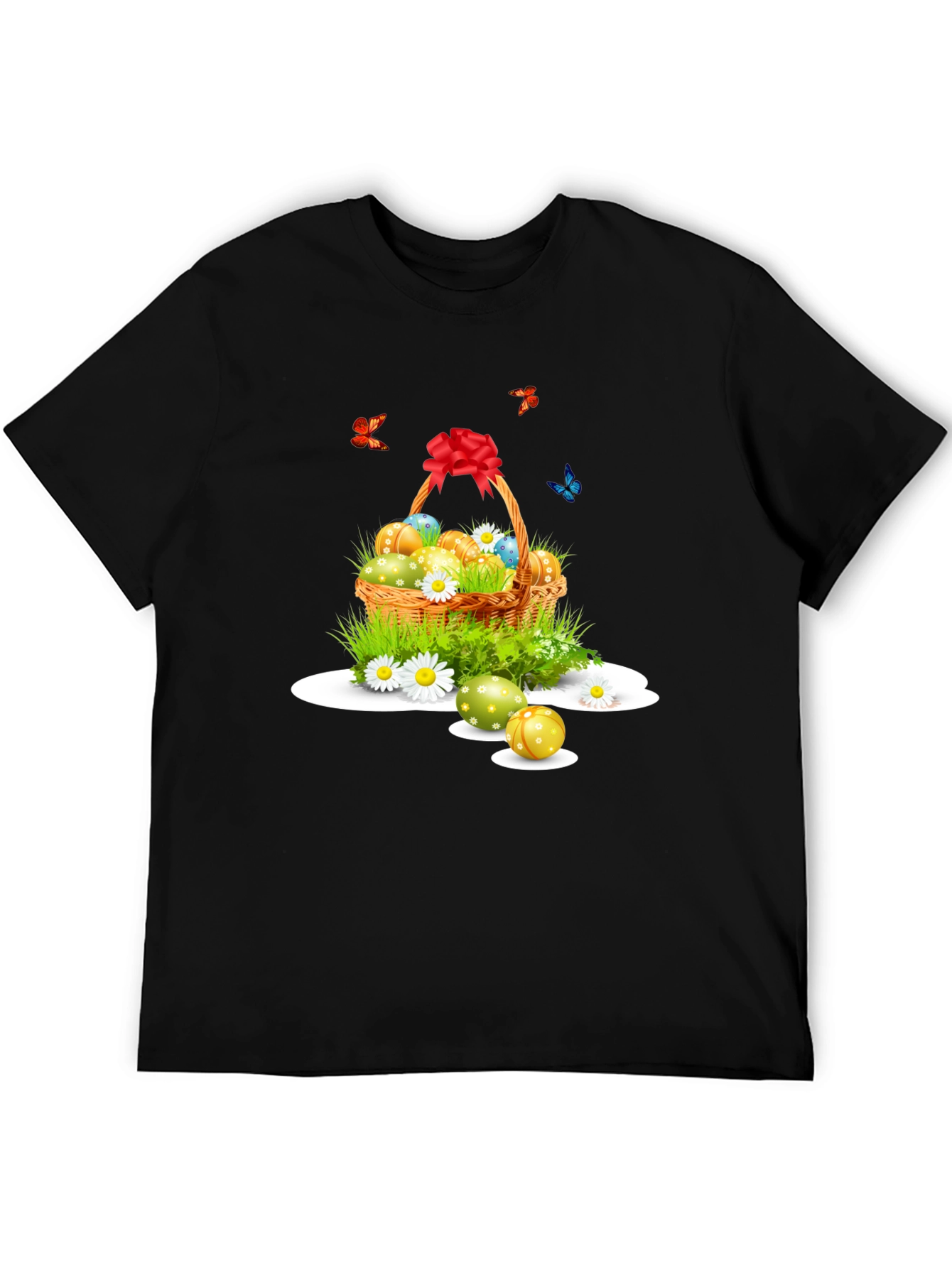Easter Basket Graphic Tee - Black
