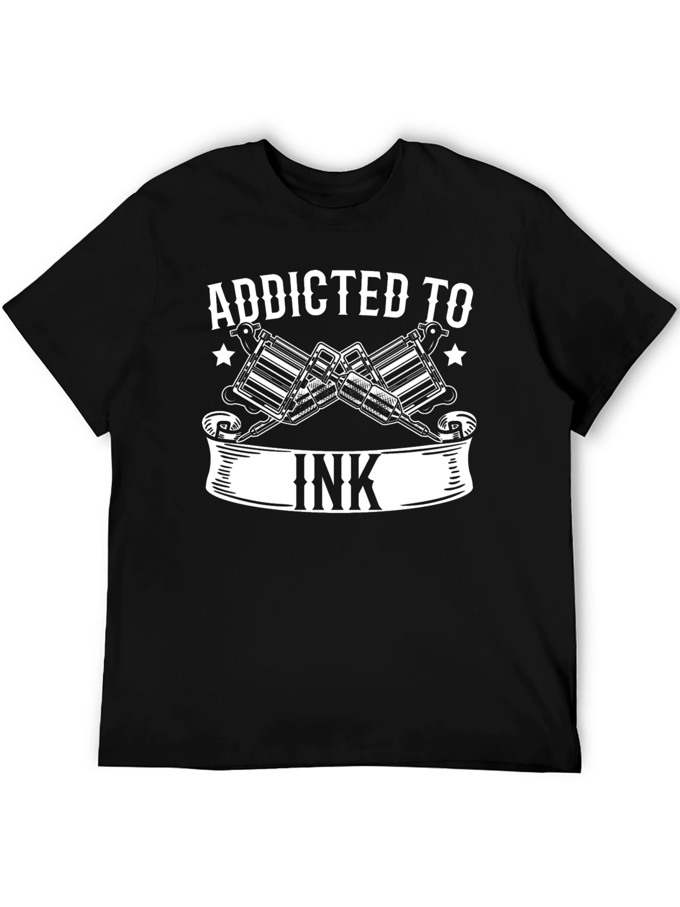 Addicted to Ink Tattoo Artist T-Shirt Black