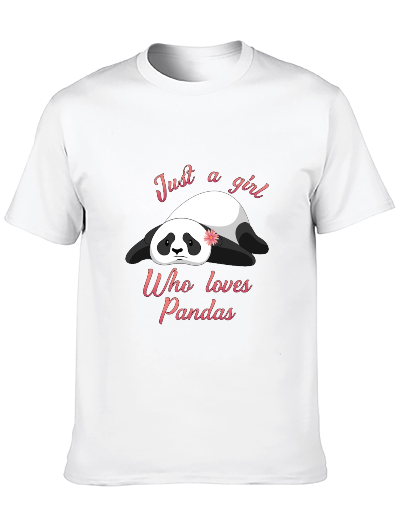 Panda Lover T-Shirt - Cute Girls Panda Graphic Tee