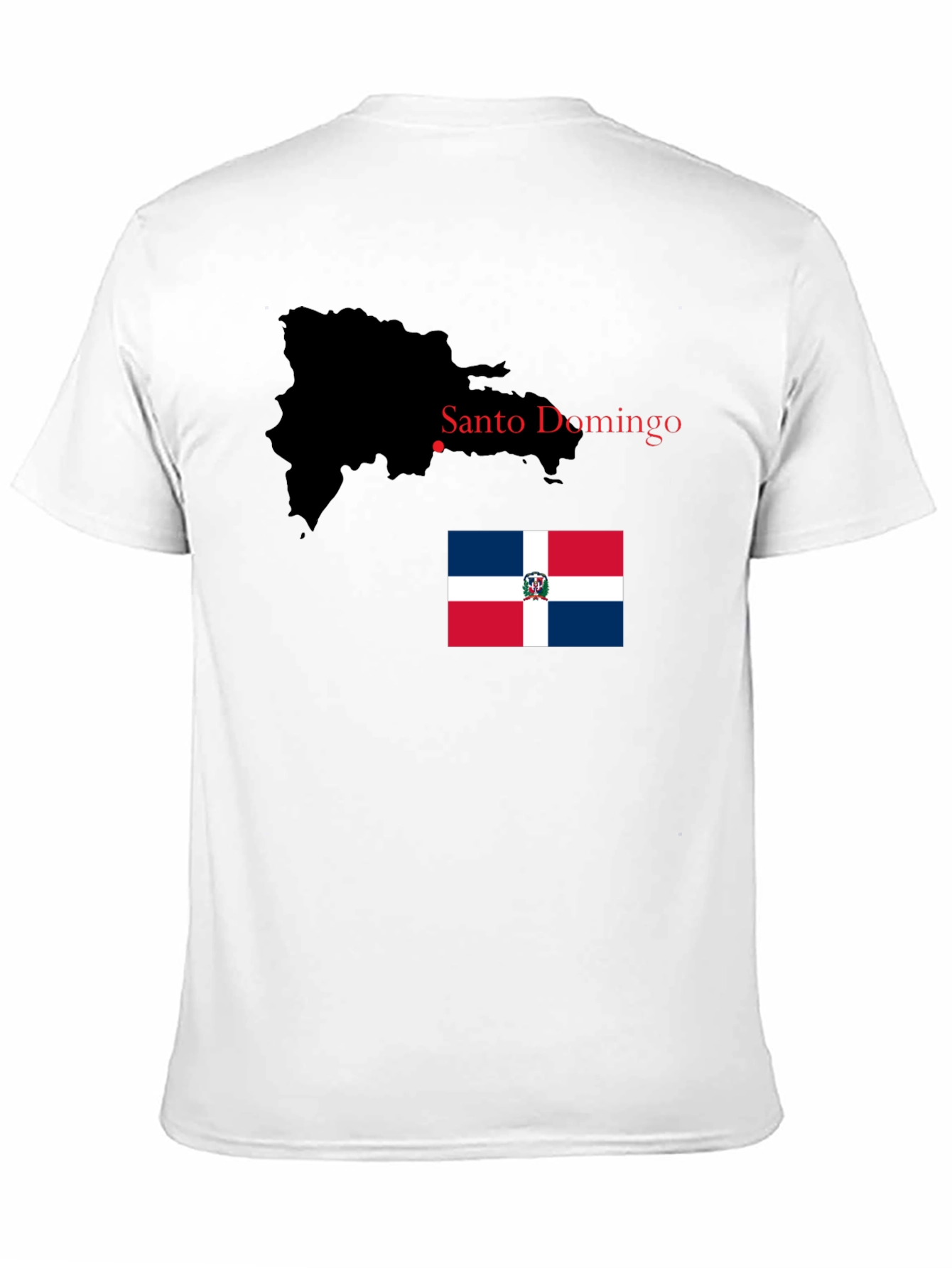 Dominican Republic Map & Flag T-Shirt