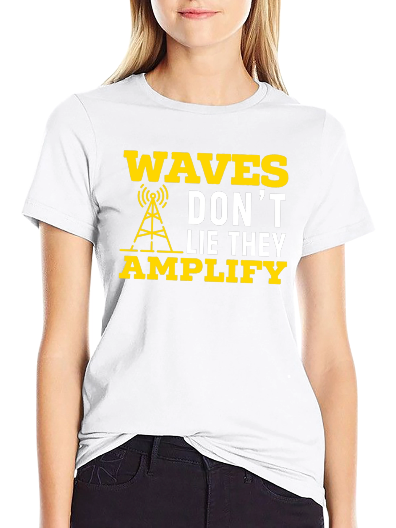 Waves Dont Lie They Amplify Graphic T-Shirt