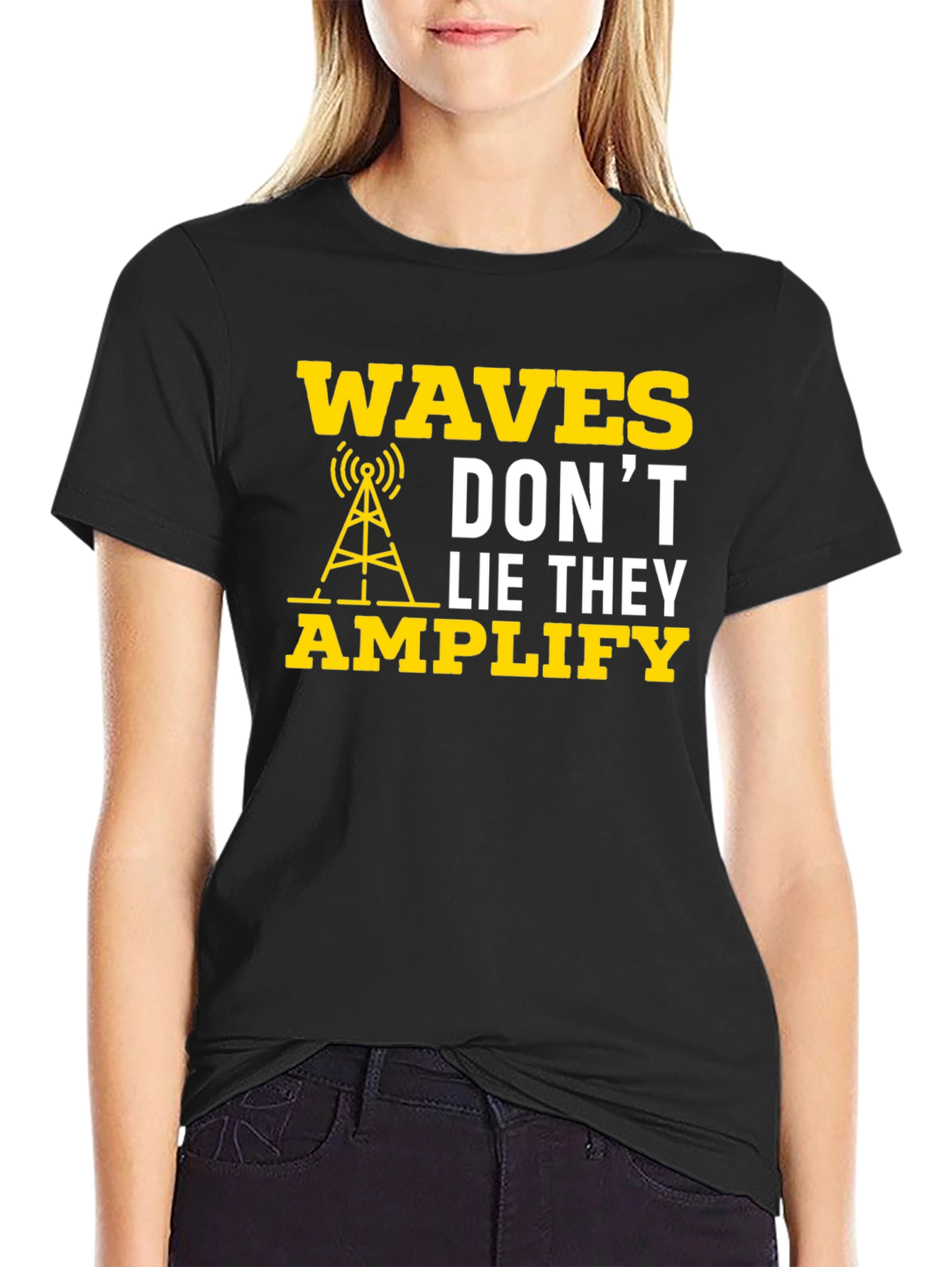 Waves Dont Lie They Amplify Graphic T-Shirt
