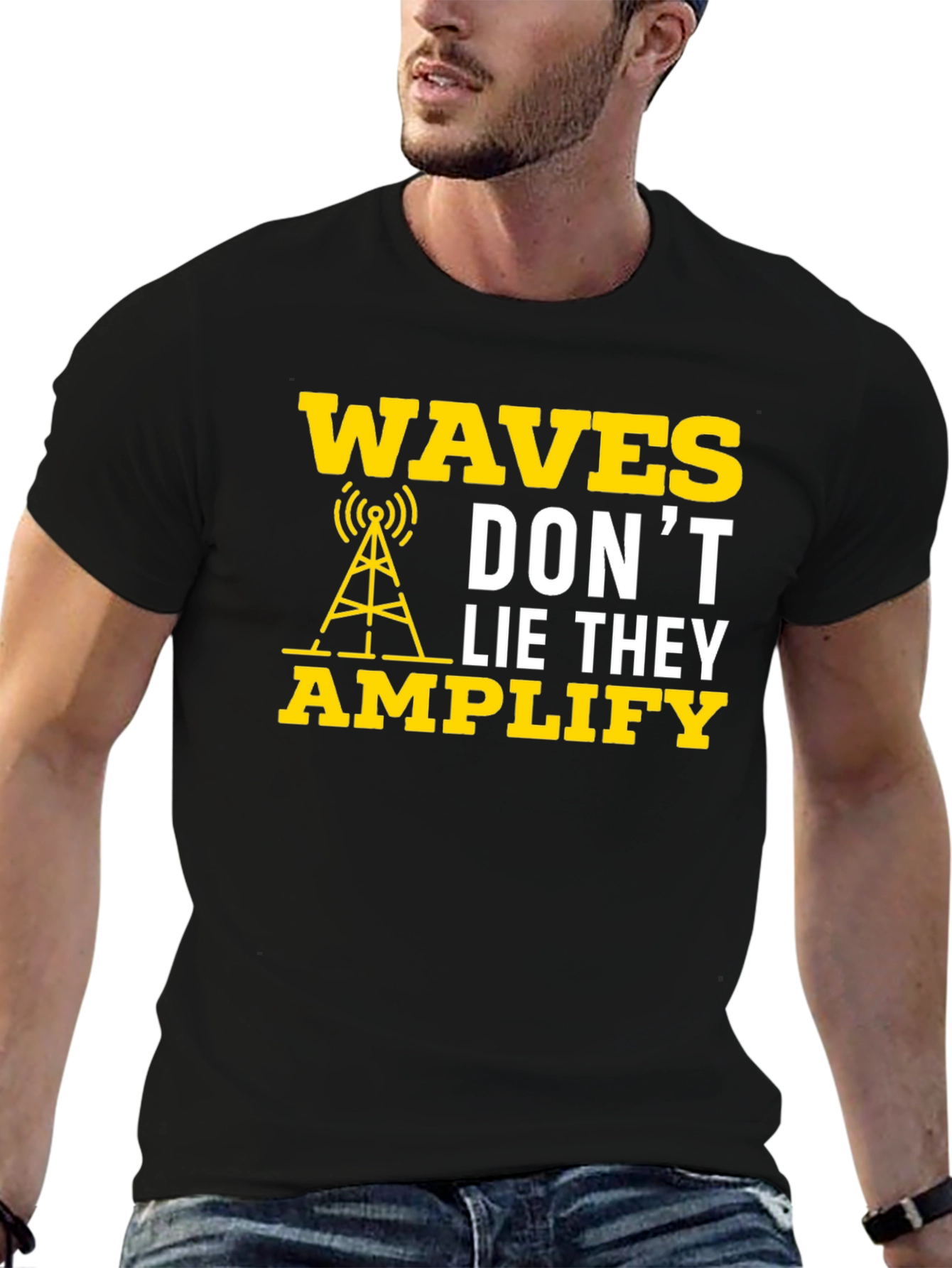 Waves Dont Lie They Amplify Graphic T-Shirt