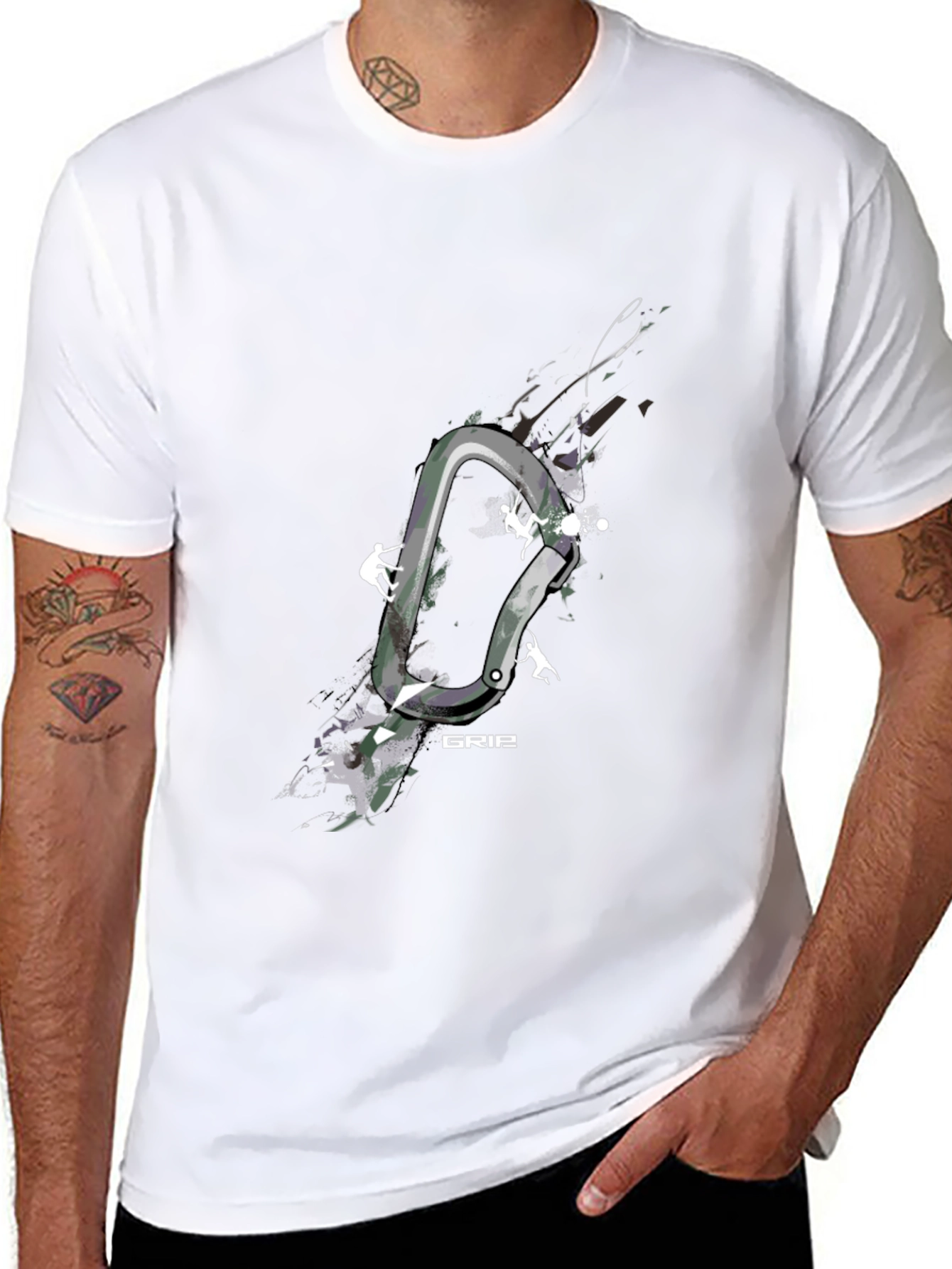 Climbing Carabiner Graphic T-Shirt