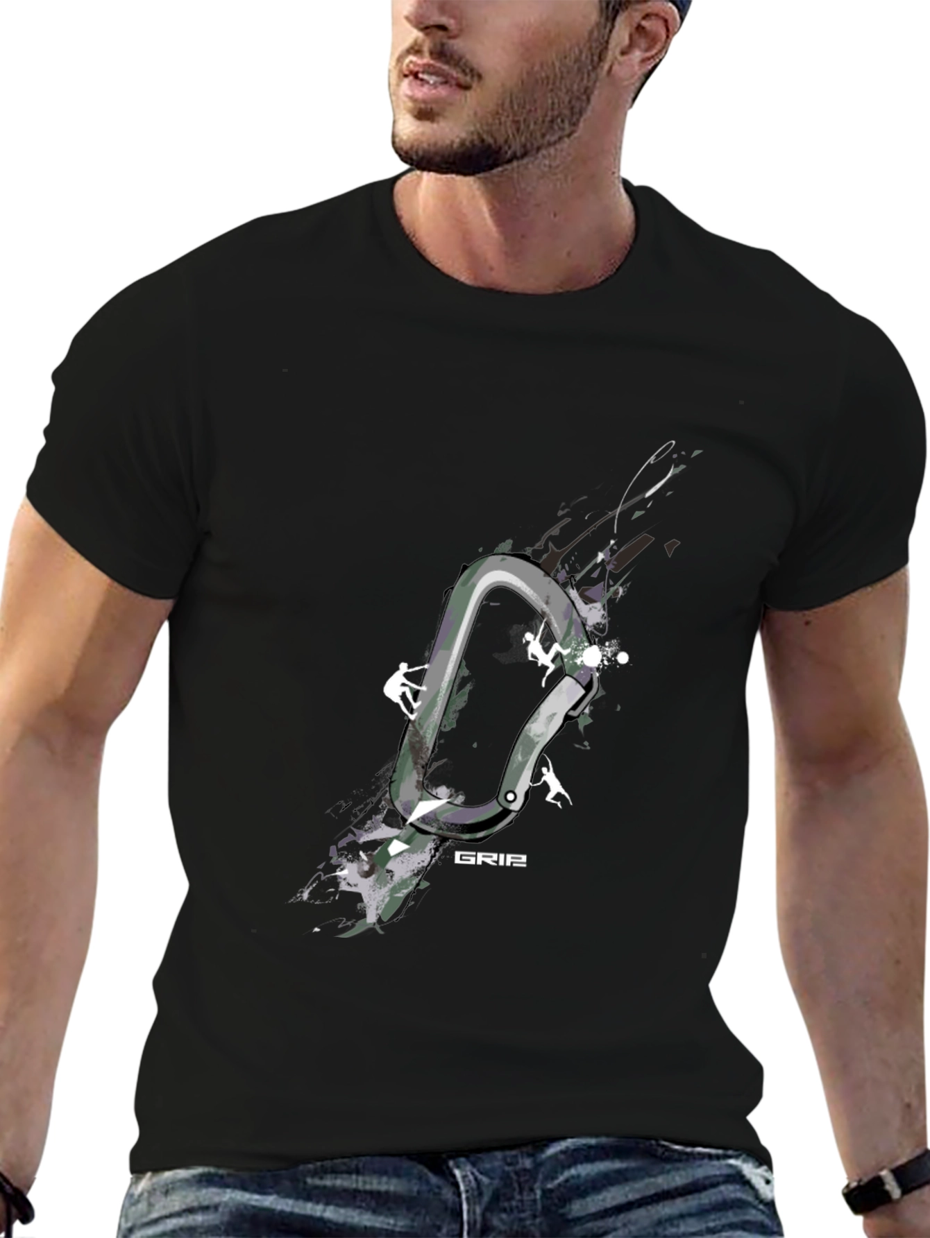 Climbing Carabiner Graphic T-Shirt