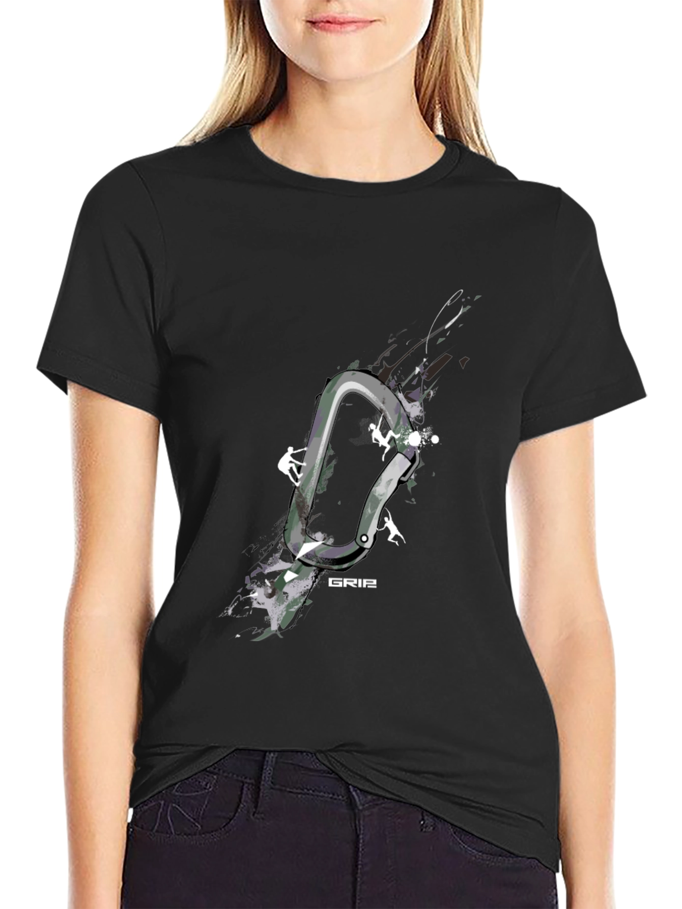 Climbing Carabiner Graphic T-Shirt
