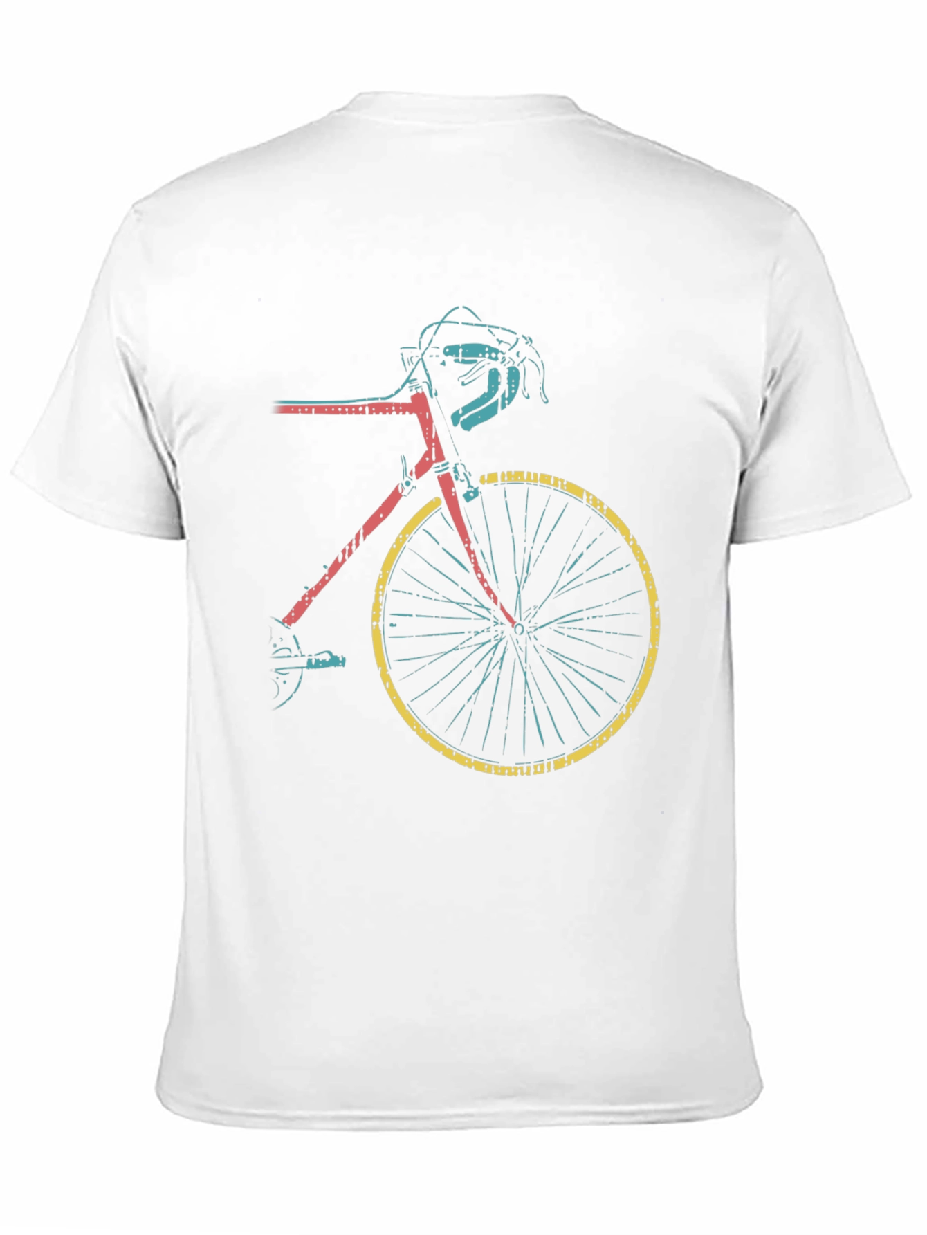 Retro Bike Graphic Tee - Black Casual T-Shirt