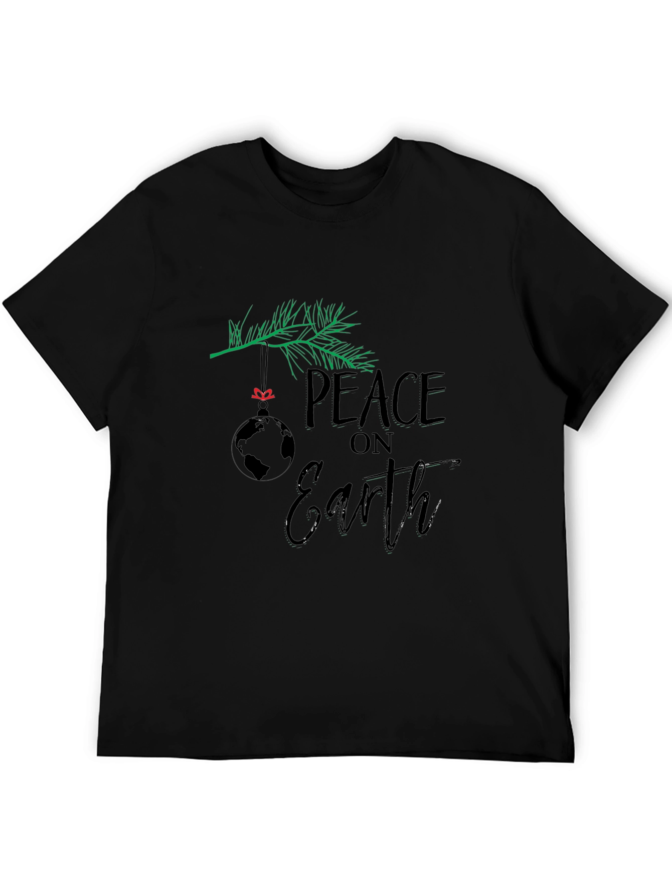 Peace On Earth T-Shirt Holiday Graphic Tee