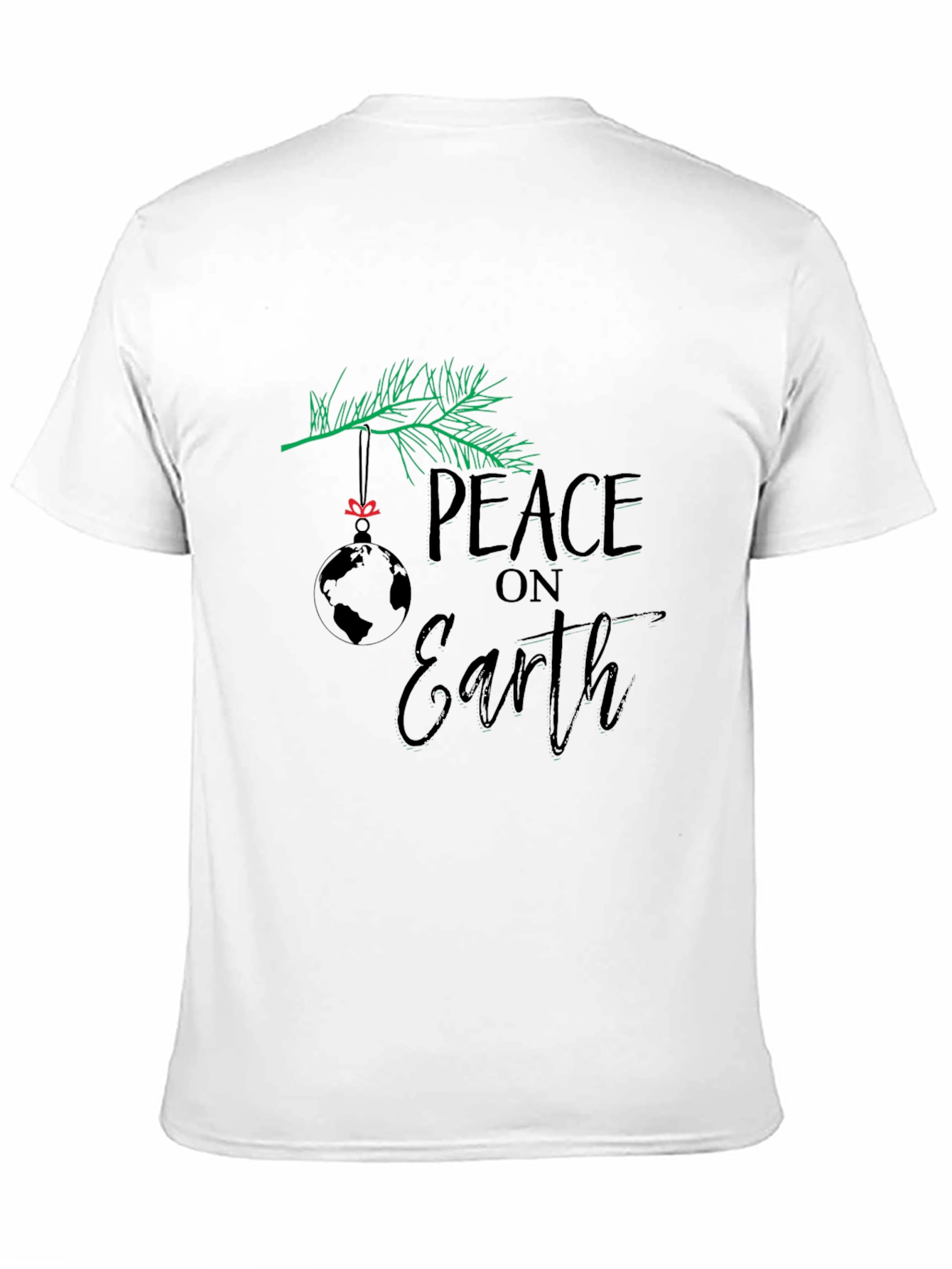 Peace On Earth T-Shirt Holiday Graphic Tee