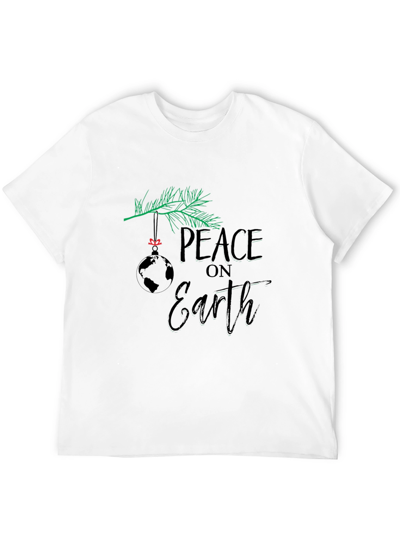 Peace On Earth T-Shirt Holiday Graphic Tee