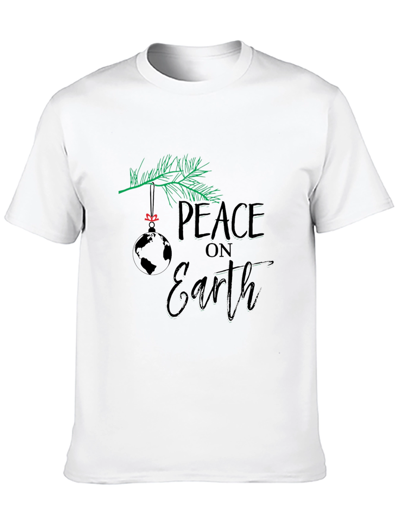 Peace On Earth T-Shirt Holiday Graphic Tee