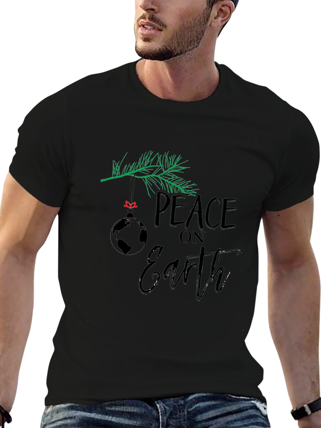 Peace On Earth T-Shirt Holiday Graphic Tee