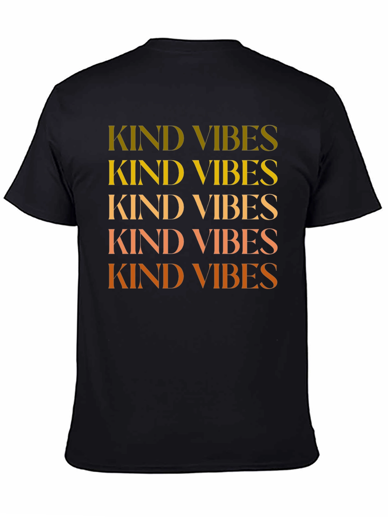 Kind Vibes Graphic Tee - Black Cotton T-Shirt
