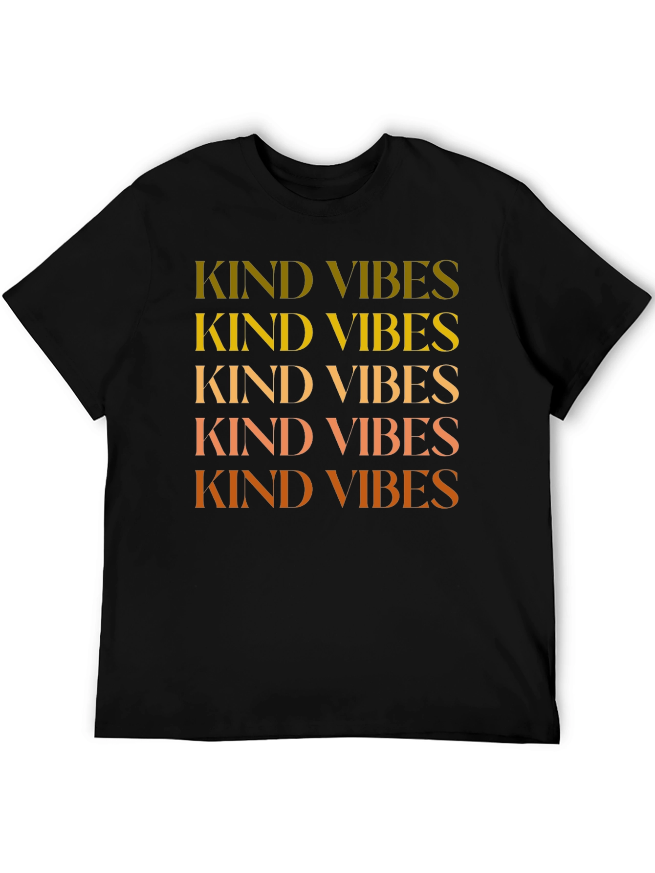 Kind Vibes Graphic Tee - Black Cotton T-Shirt