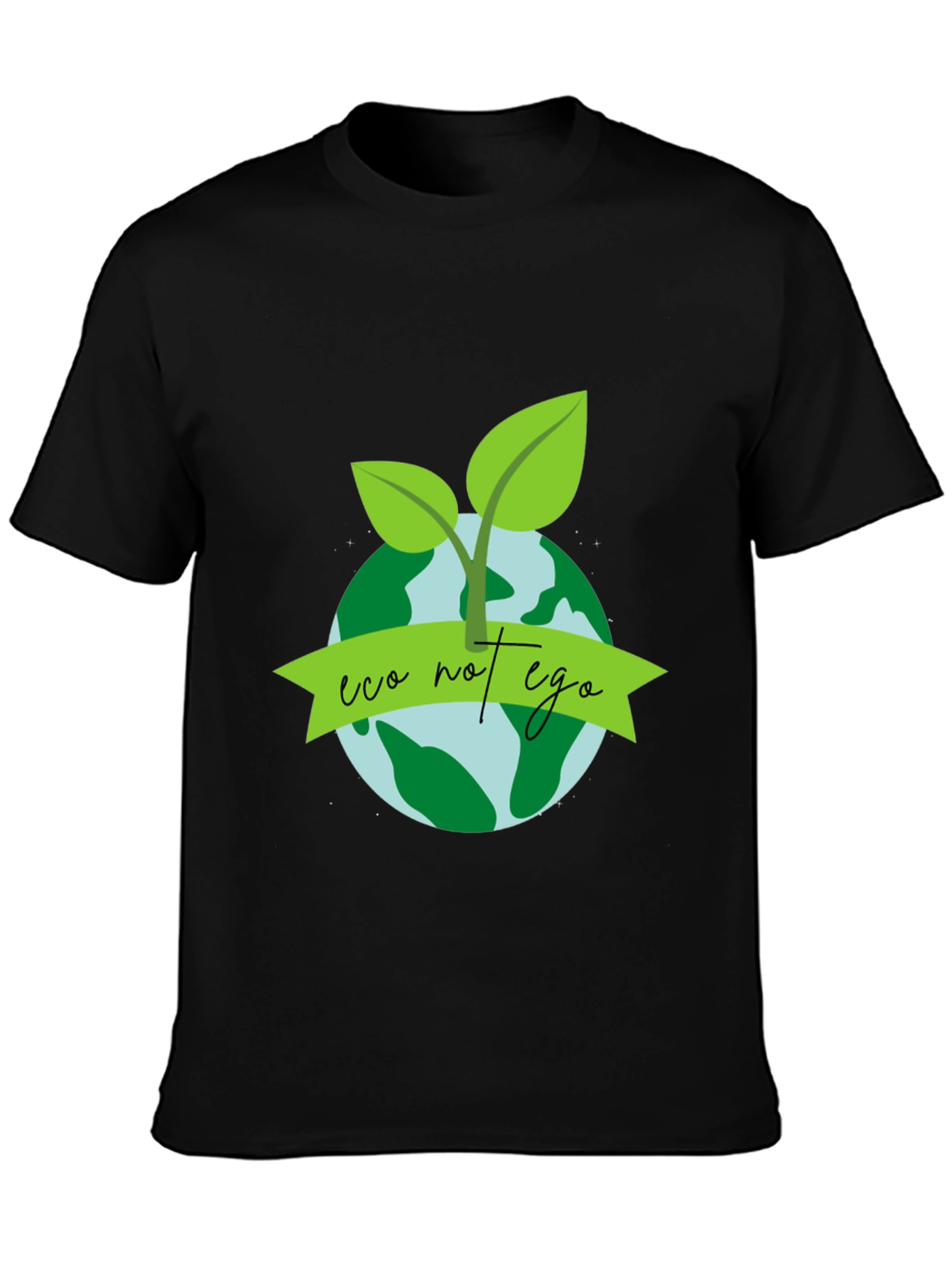Eco Not Ego Graphic Tee - Earth Conscious Design