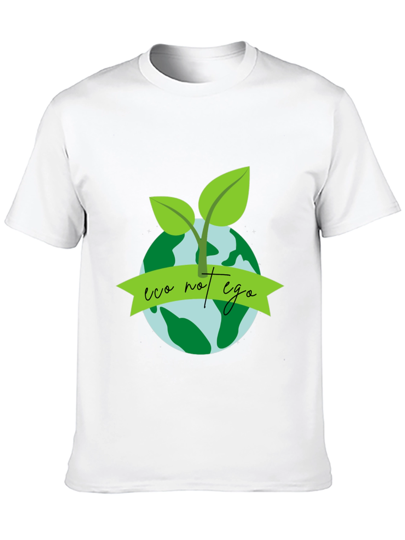 Eco Not Ego Graphic Tee - Earth Conscious Design