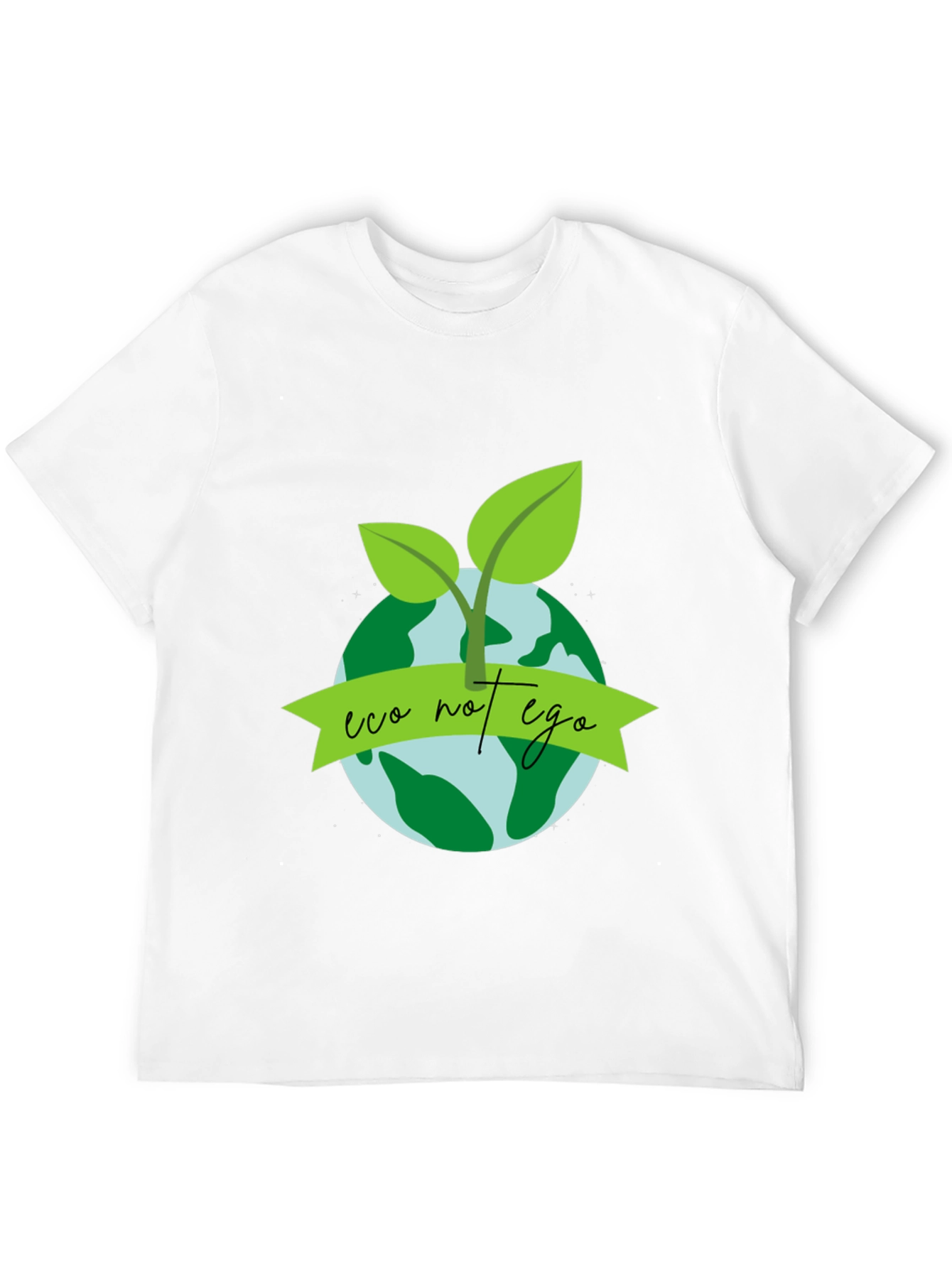 Eco Not Ego Graphic Tee - Earth Conscious Design