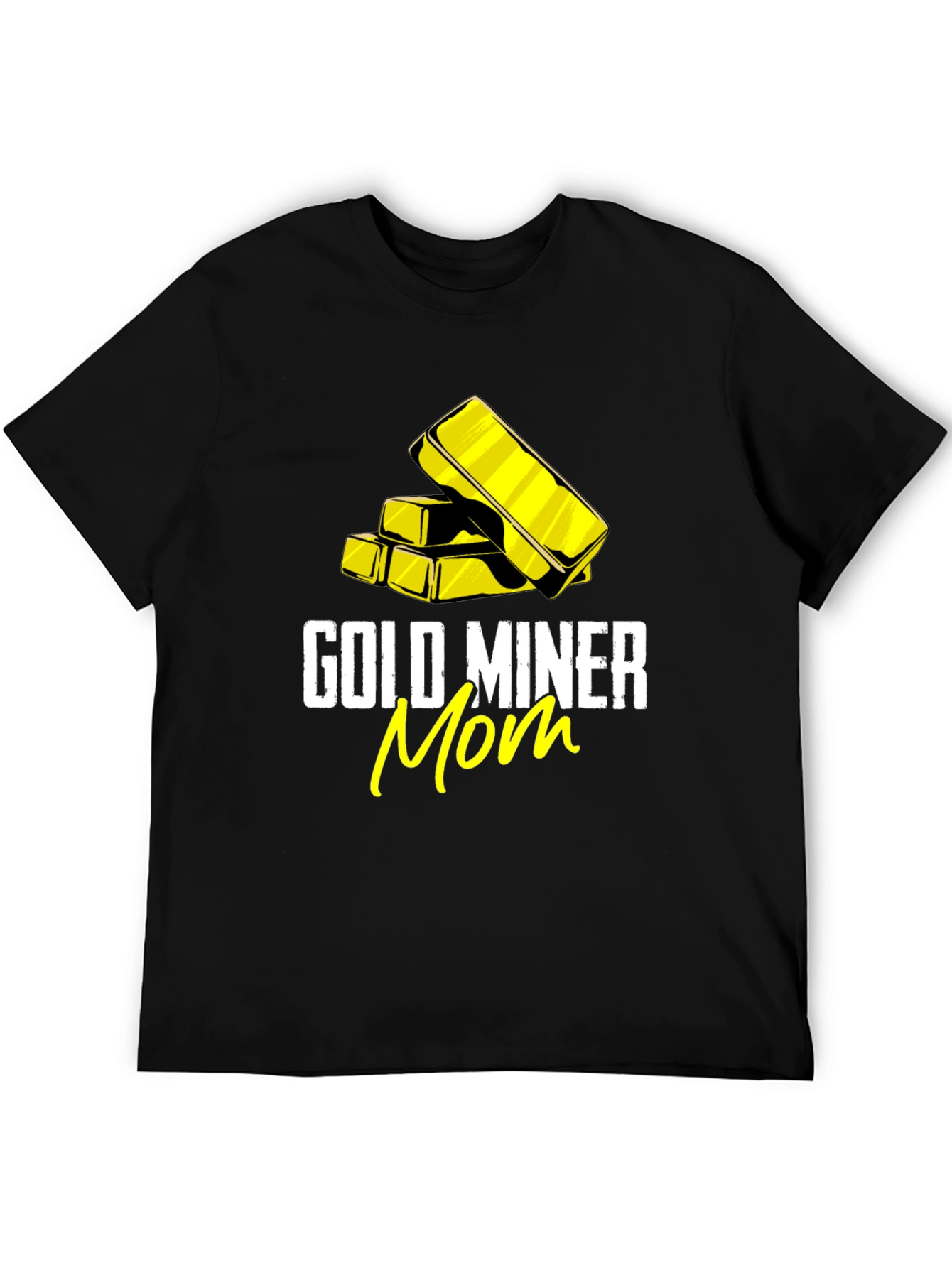 Gold Miner Mom T-Shirt - Black Tee