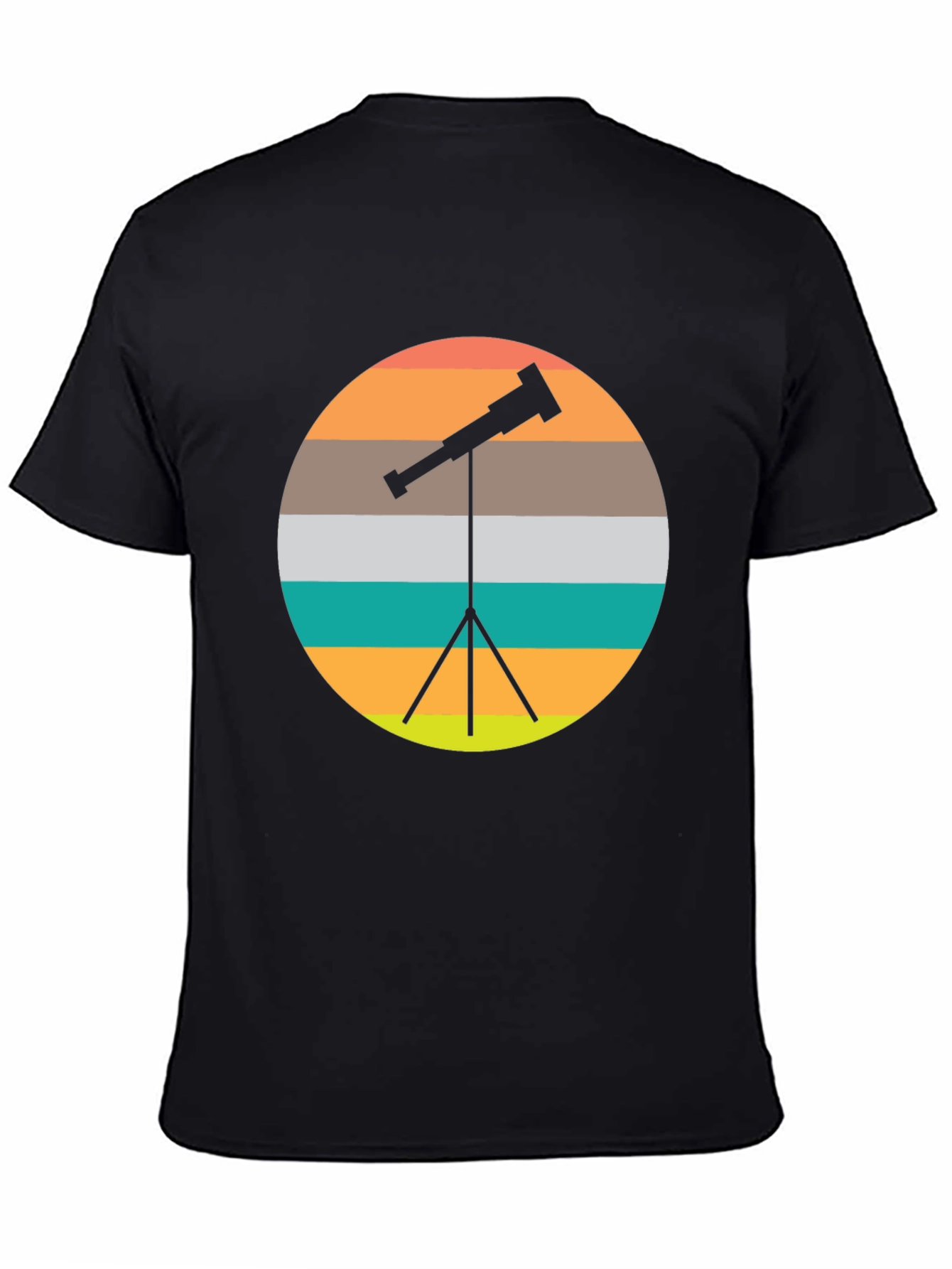 Telescope Sunset Graphic Tee - Space Lover Shirt