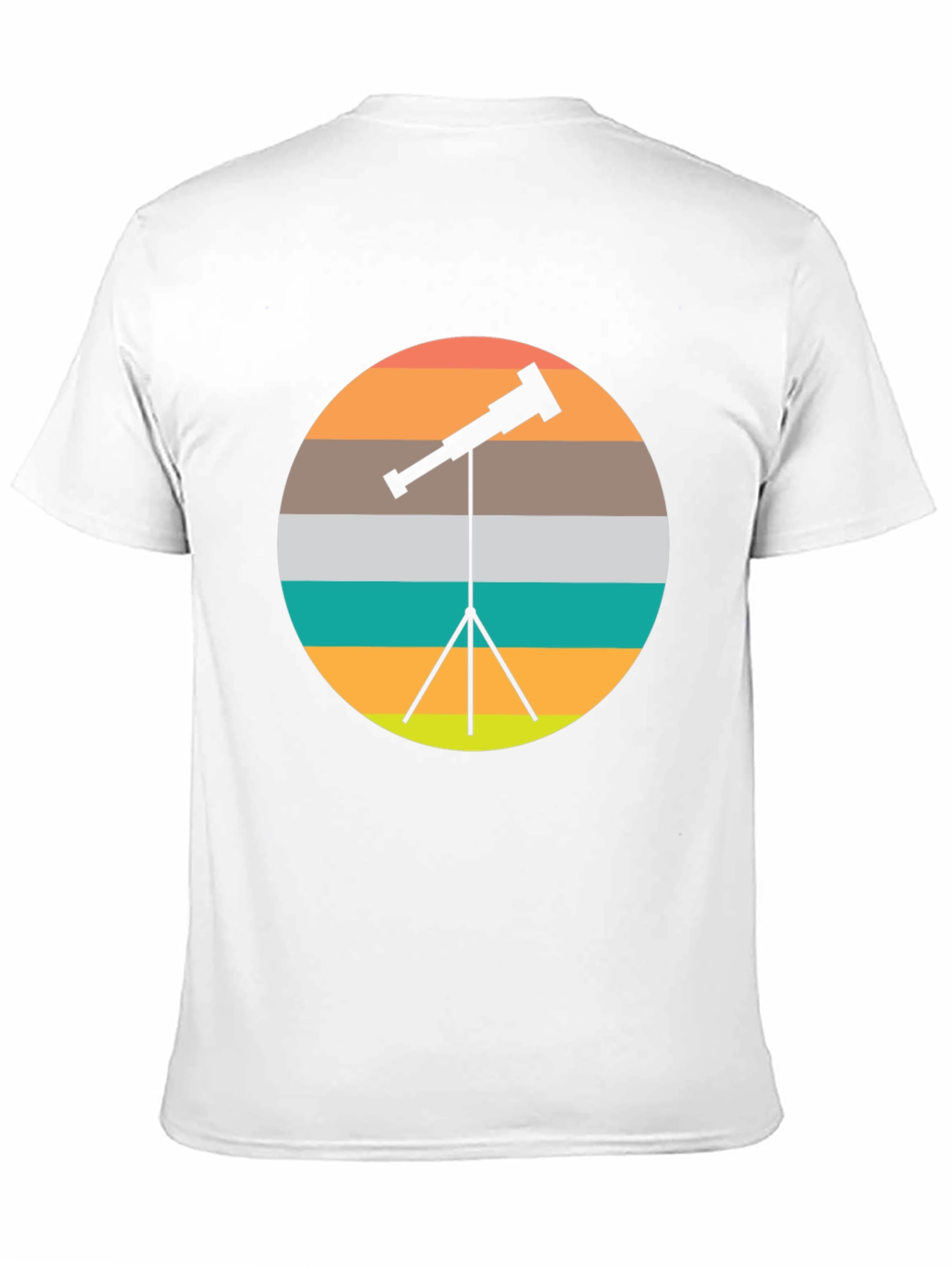 Telescope Sunset Graphic Tee - Space Lover Shirt