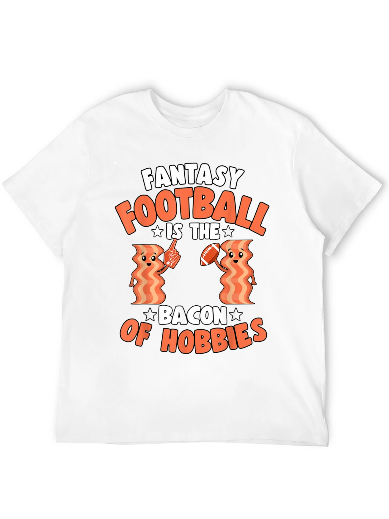 Fantasy Football Bacon Hobbies Graphic T-Shirt